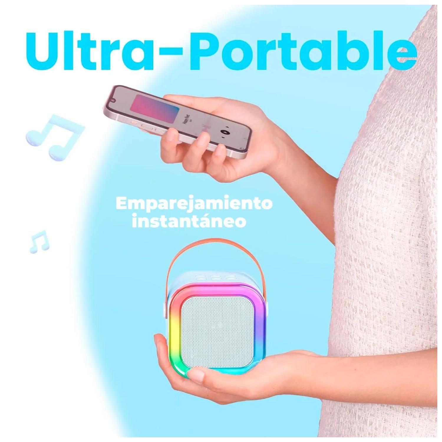 Juguete Parlante Karaoke Bluetooth Interactivo Azul Infantil-2