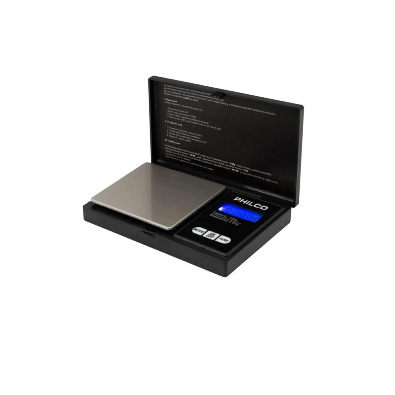 Pesa Gramera Digital Portatil 0.01 A 100 Gramos Negro C00107 -0