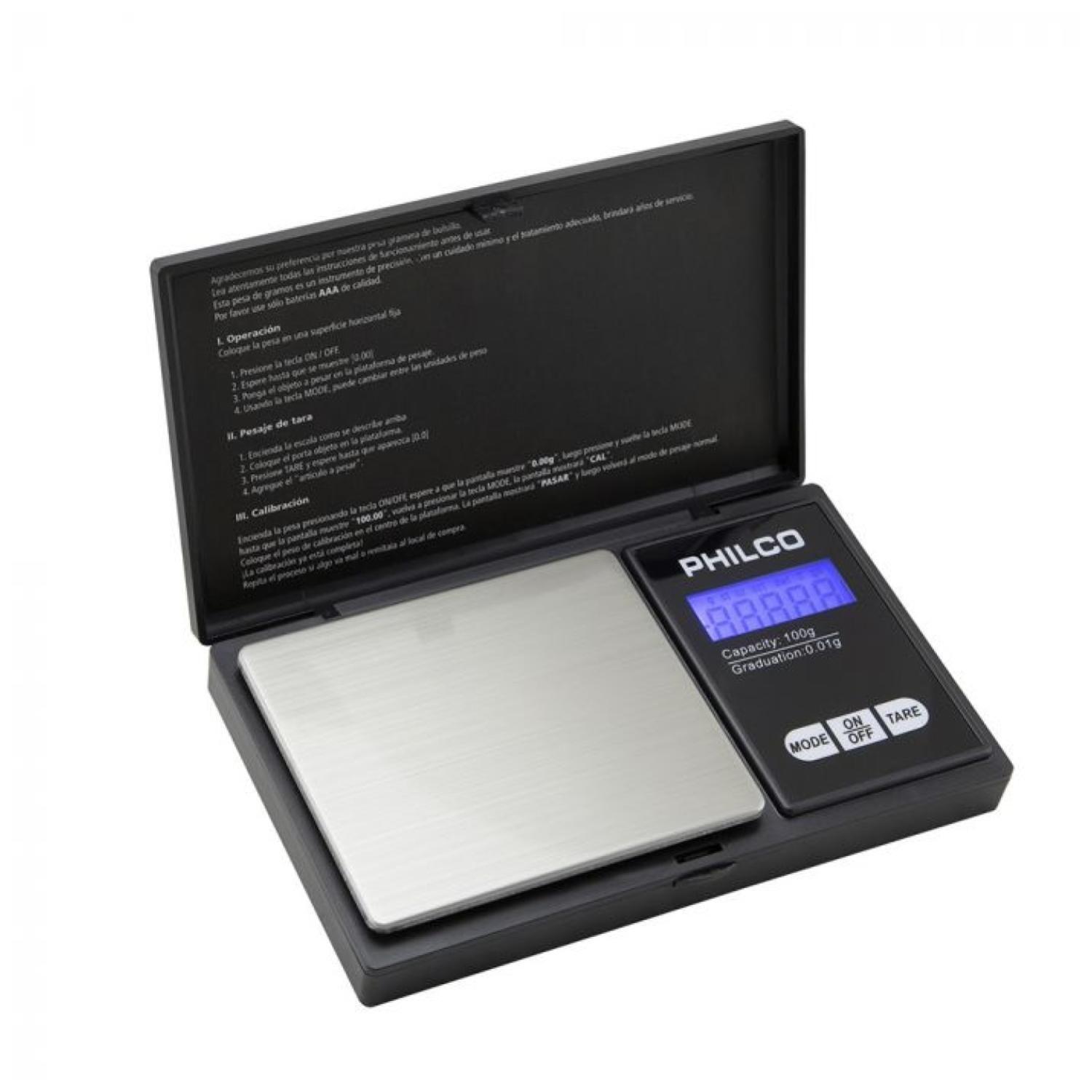 Pesa Gramera Digital Portatil 0.01 A 100 Gramos Negro C00107 -1
