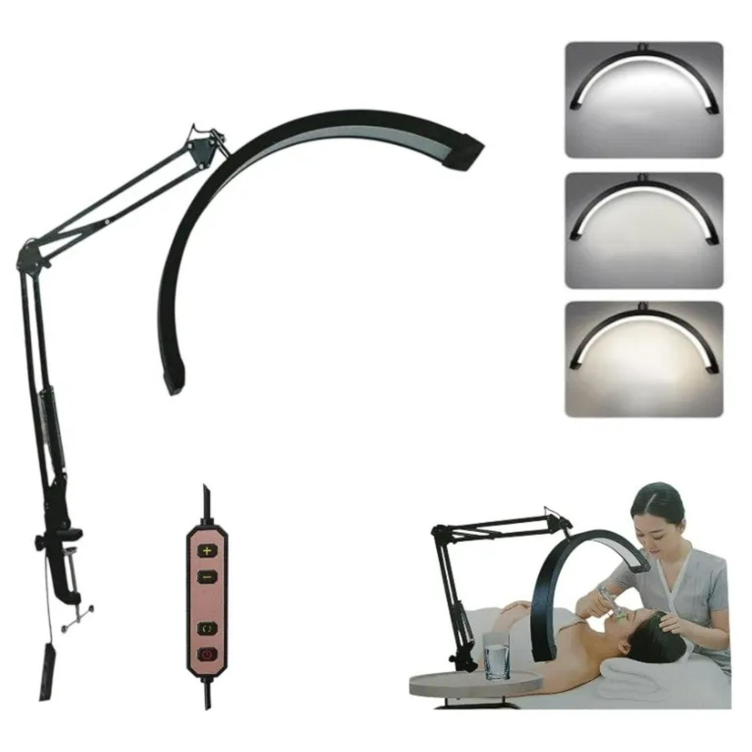 Lampara Ajustable Articulada Para Manicurista Pestañas Cara-2