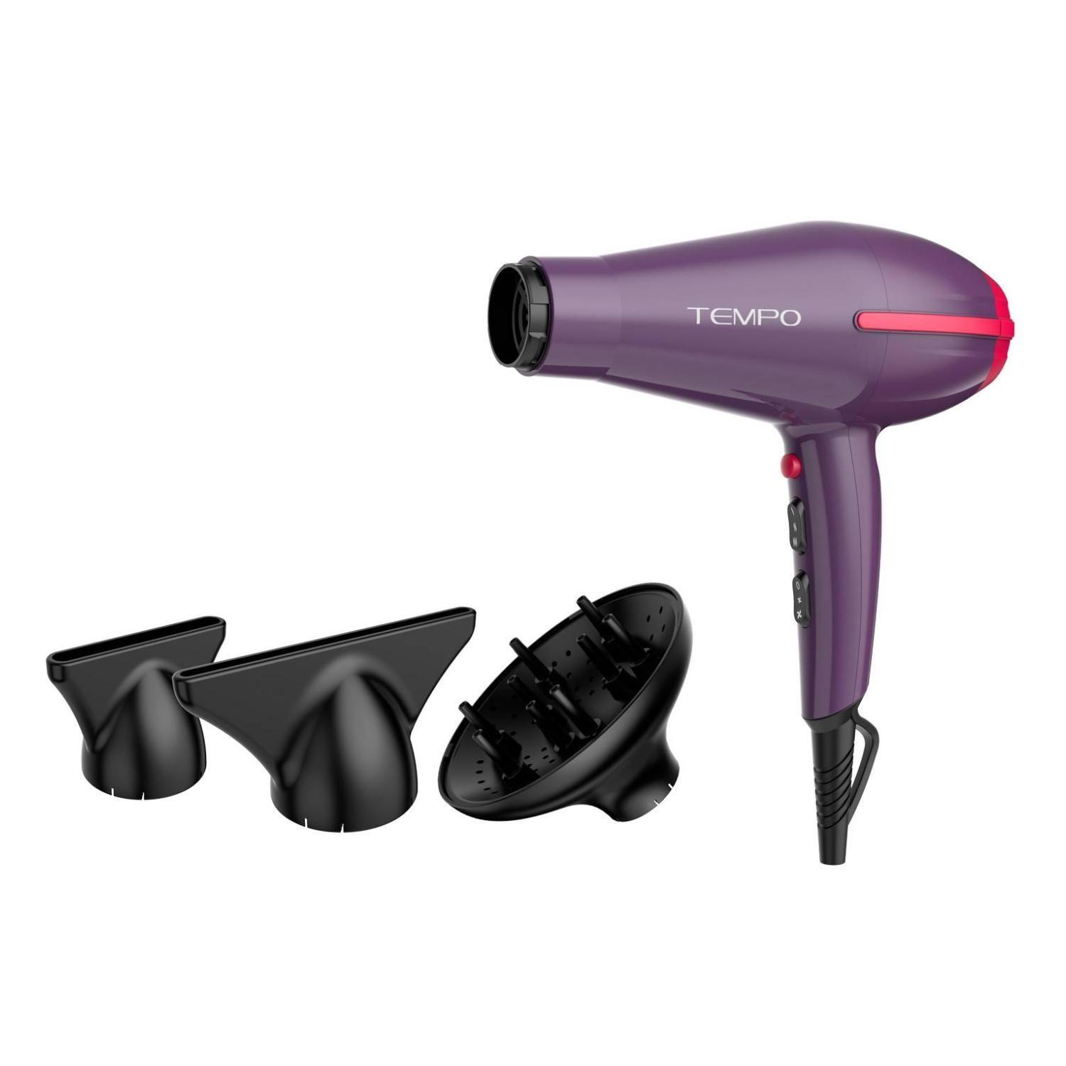 Secador De Pelo 2200W 2Vel 3Temp Morado Tempo STD-1