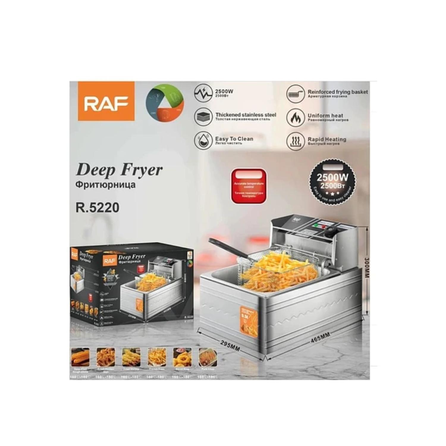 Freidora Multifuncional 5500ml 2500W Inoxidable R5220-2