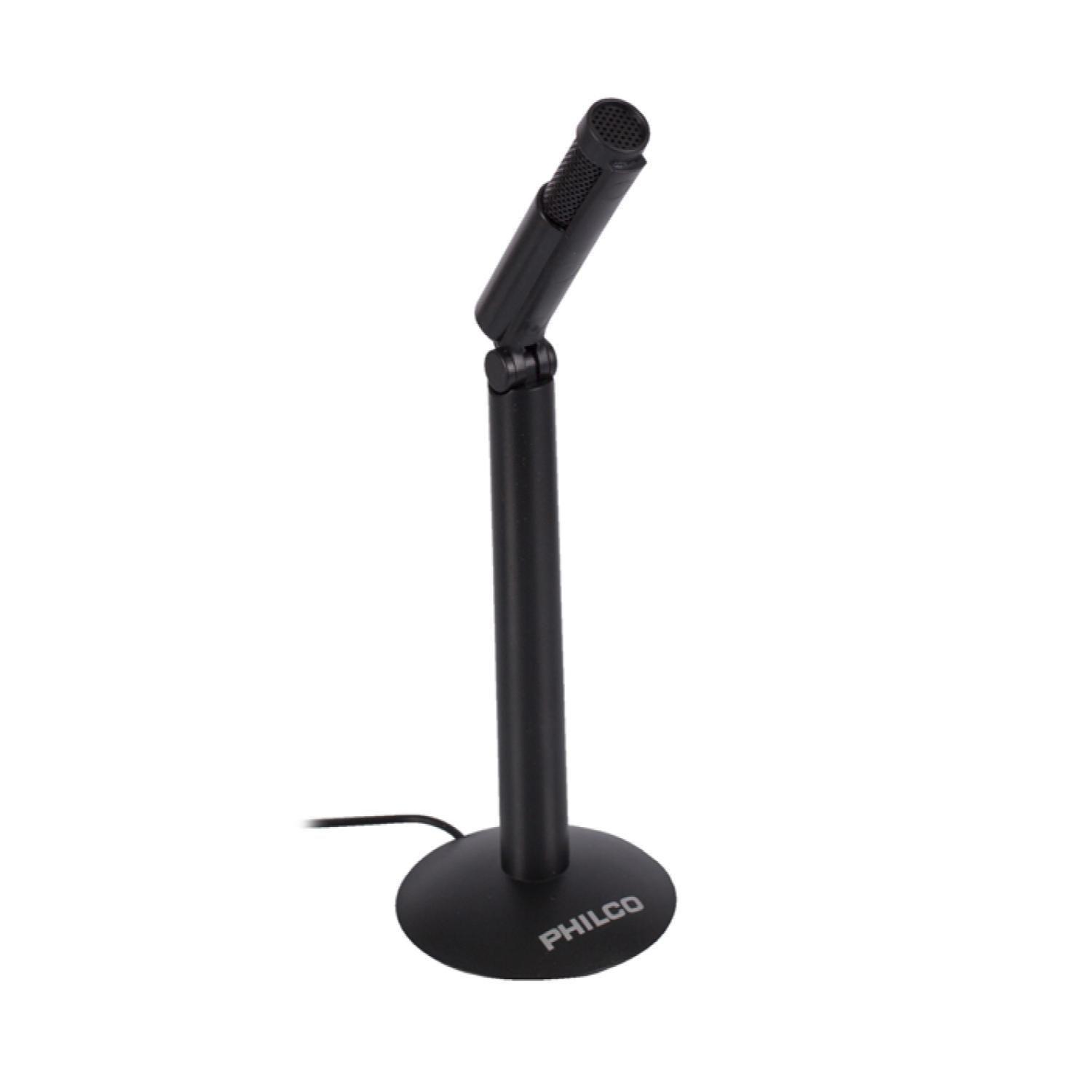 Microfono Multimedia Jack 3.5 PC Negro MIC-10 -0
