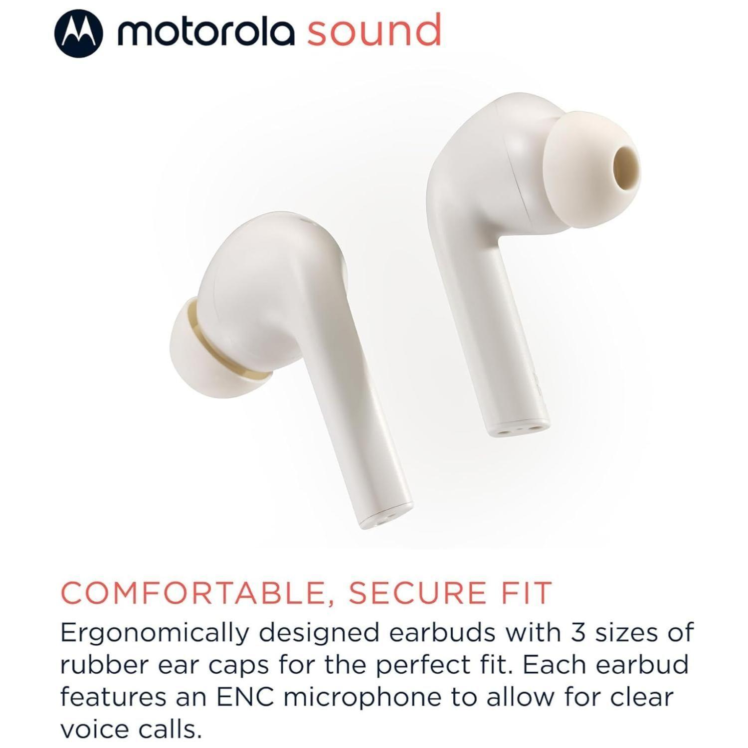 Audifonos Bluetooth TW IPX4 Recargables Moto Buds 065 Blanco-4
