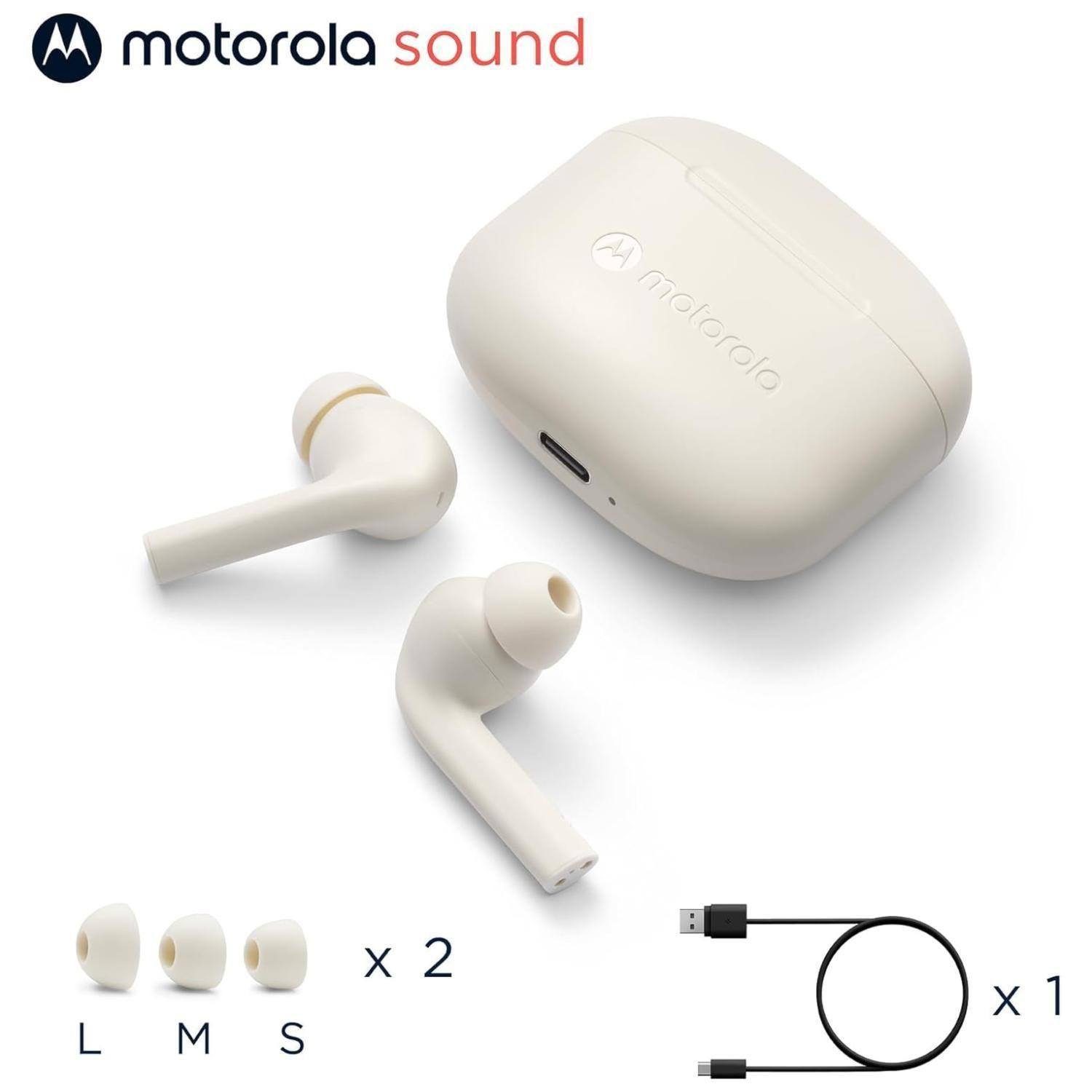 Audifonos Bluetooth TW IPX4 Recargables Moto Buds 065 Blanco-6