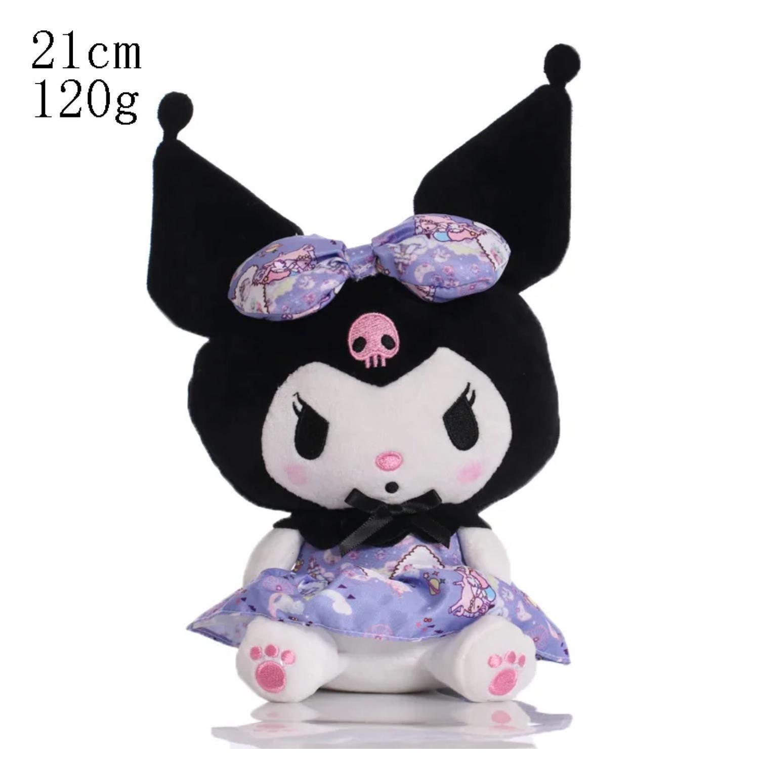 Juguete Pack 6 Peluches Llaveros Kuromi 13cm Infantiles-3
