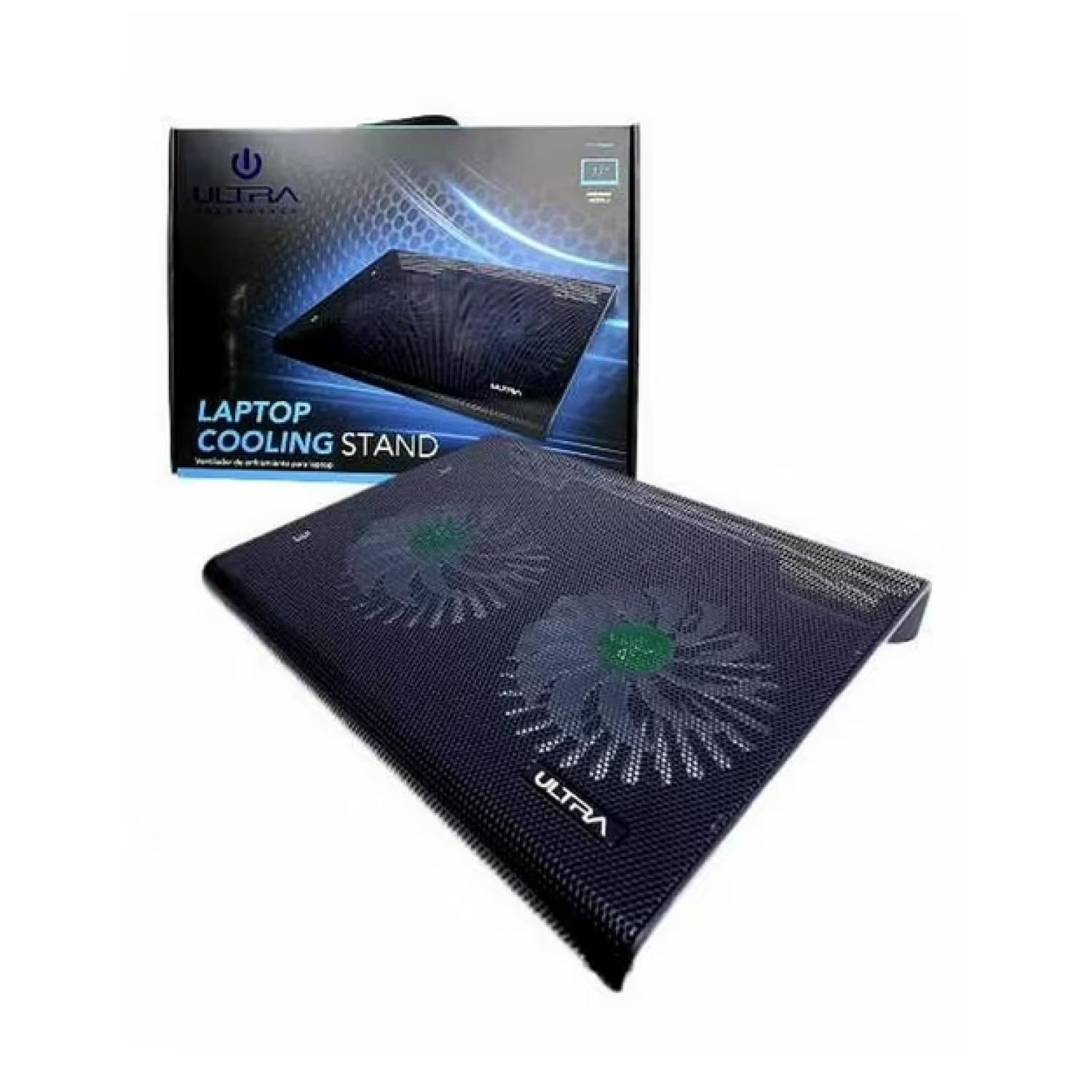 Ventilador Base Para Notebook 17" 2 Ventiladores Cooler Iluminado USB -2