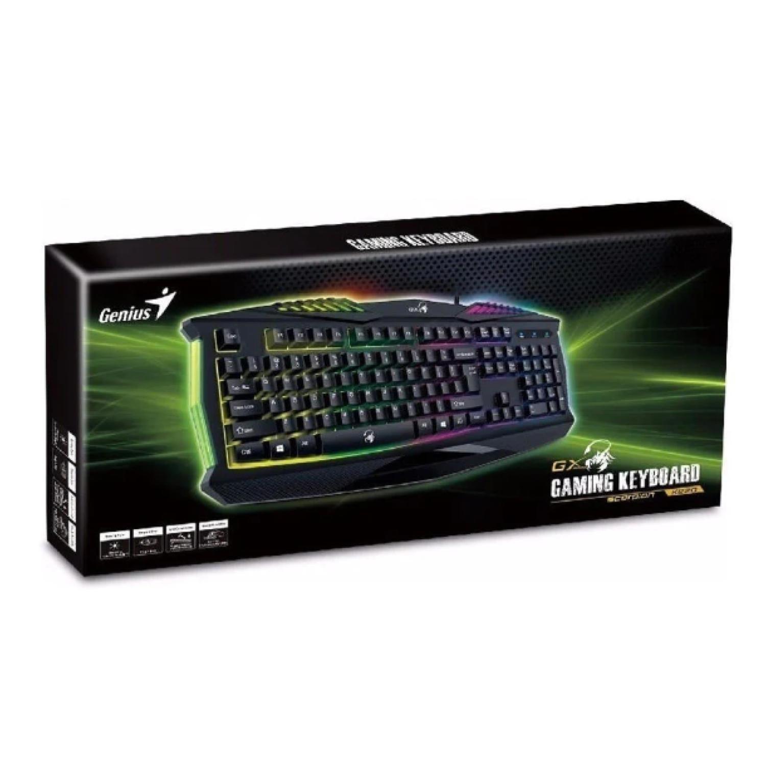 Teclado Gamer USB Retroiluminado Scorpion K220 -3
