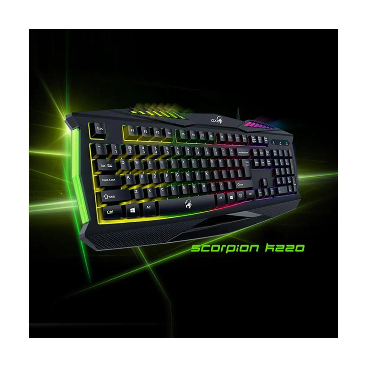 Teclado Gamer USB Retroiluminado Scorpion K220 -4