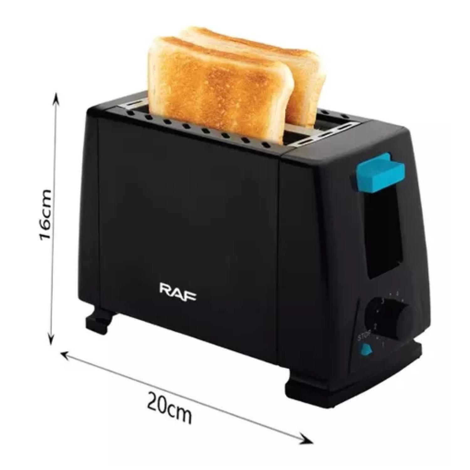 Tostadora Electrica De Pan 2 Rebanadas 650W Negro R263-1