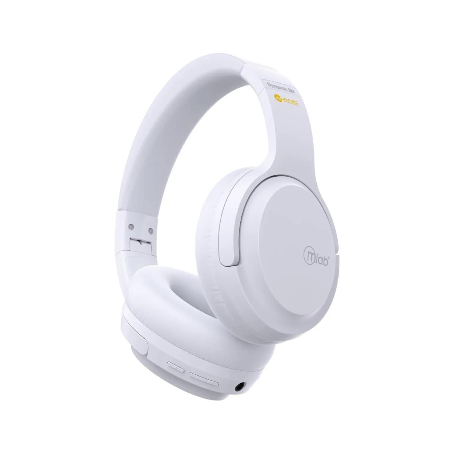 Audifonos Bluetooth OverEar Blanco Dynamic Stop Noise Mlab-0