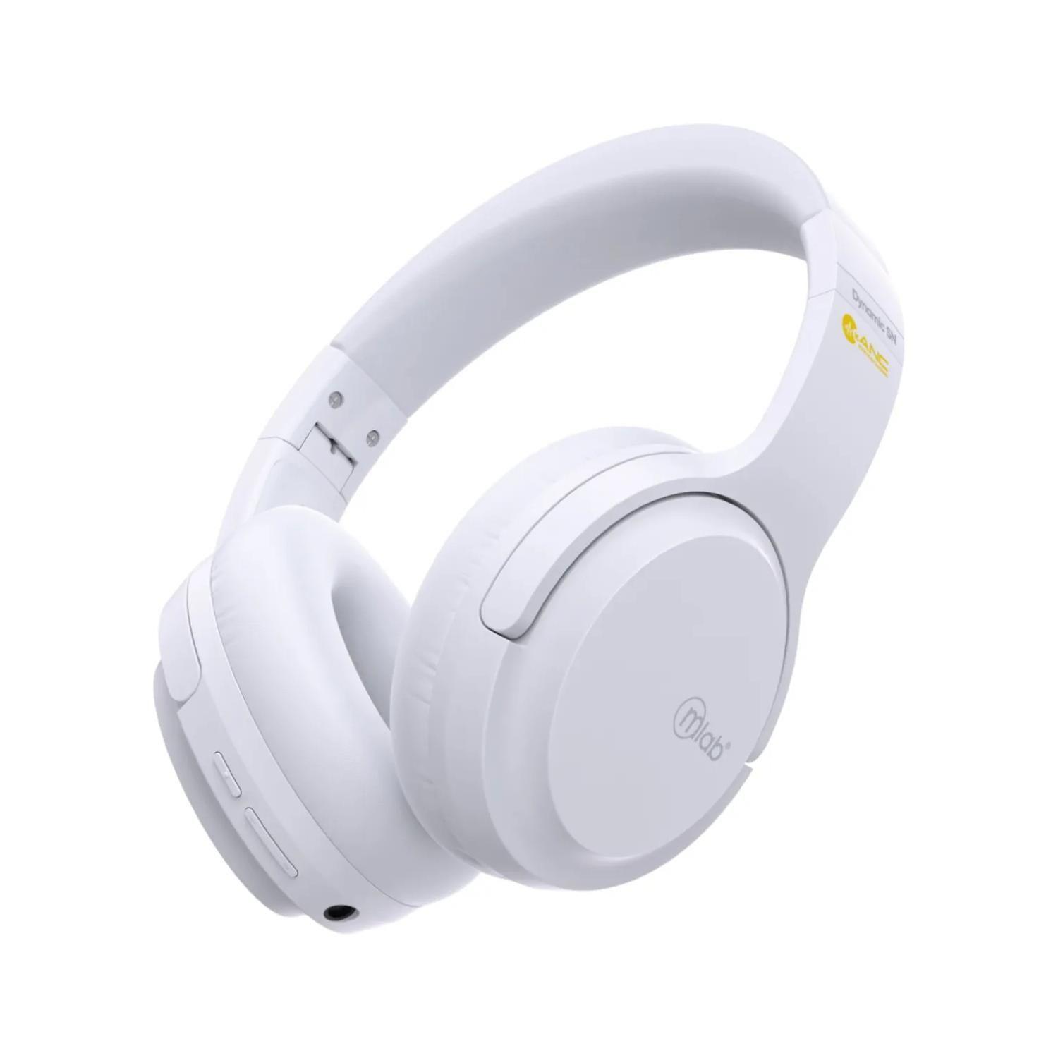 Audifonos Bluetooth OverEar Blanco Dynamic Stop Noise Mlab-2