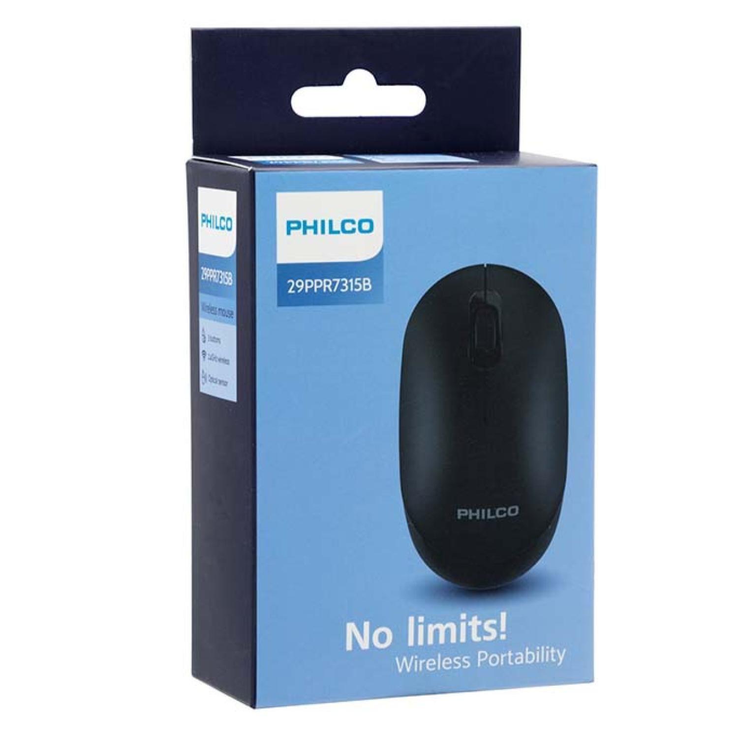 Mouse Inalambrico USB Ergonomico 3 Botones Negro-2