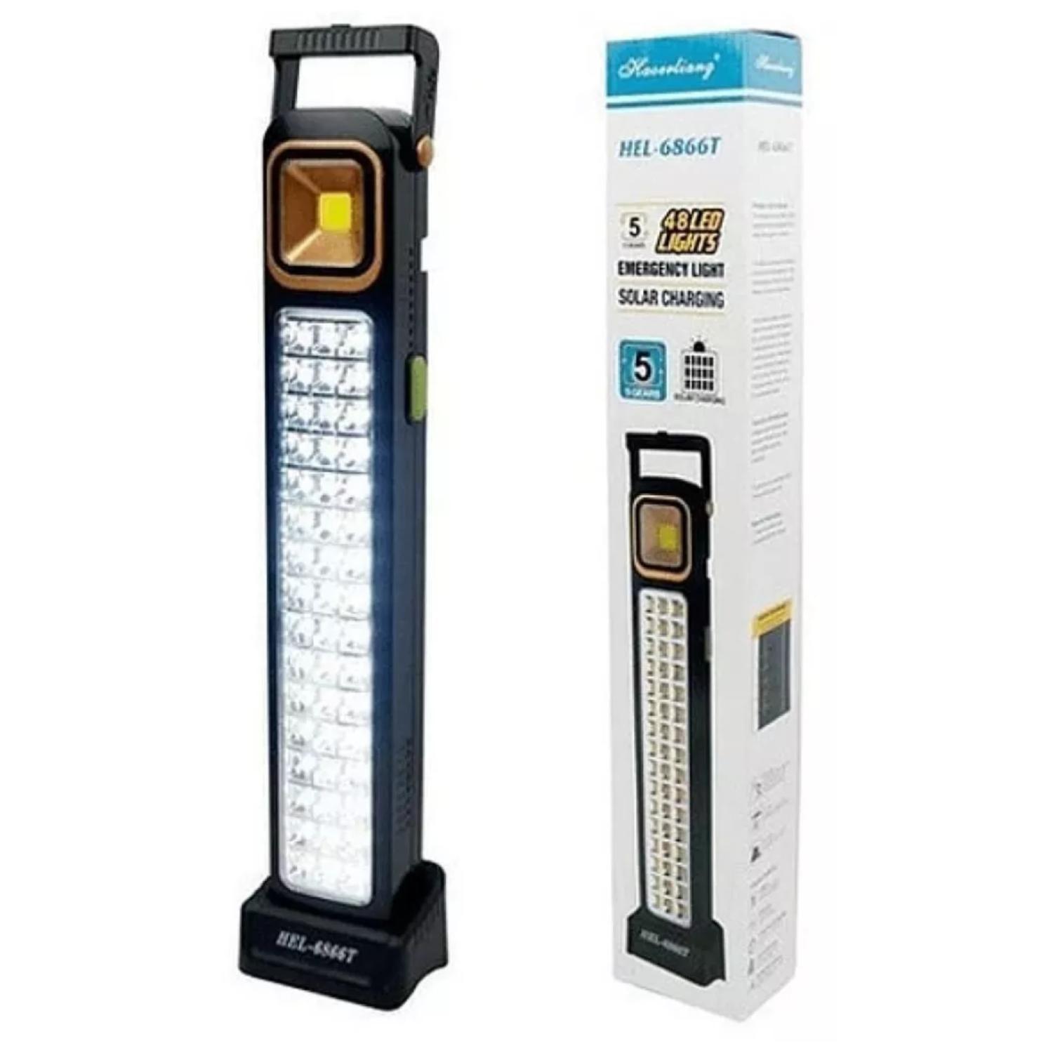 Lampara De Emergencia 48 LED Solar Y Recargable Portatil-3