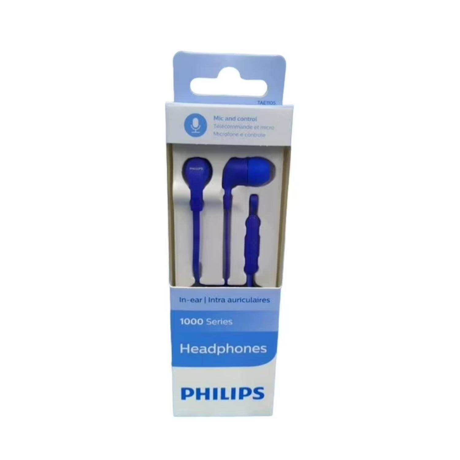 Audifono Manos Libres Jack 3.5 Azul InEar TAE1105 -2