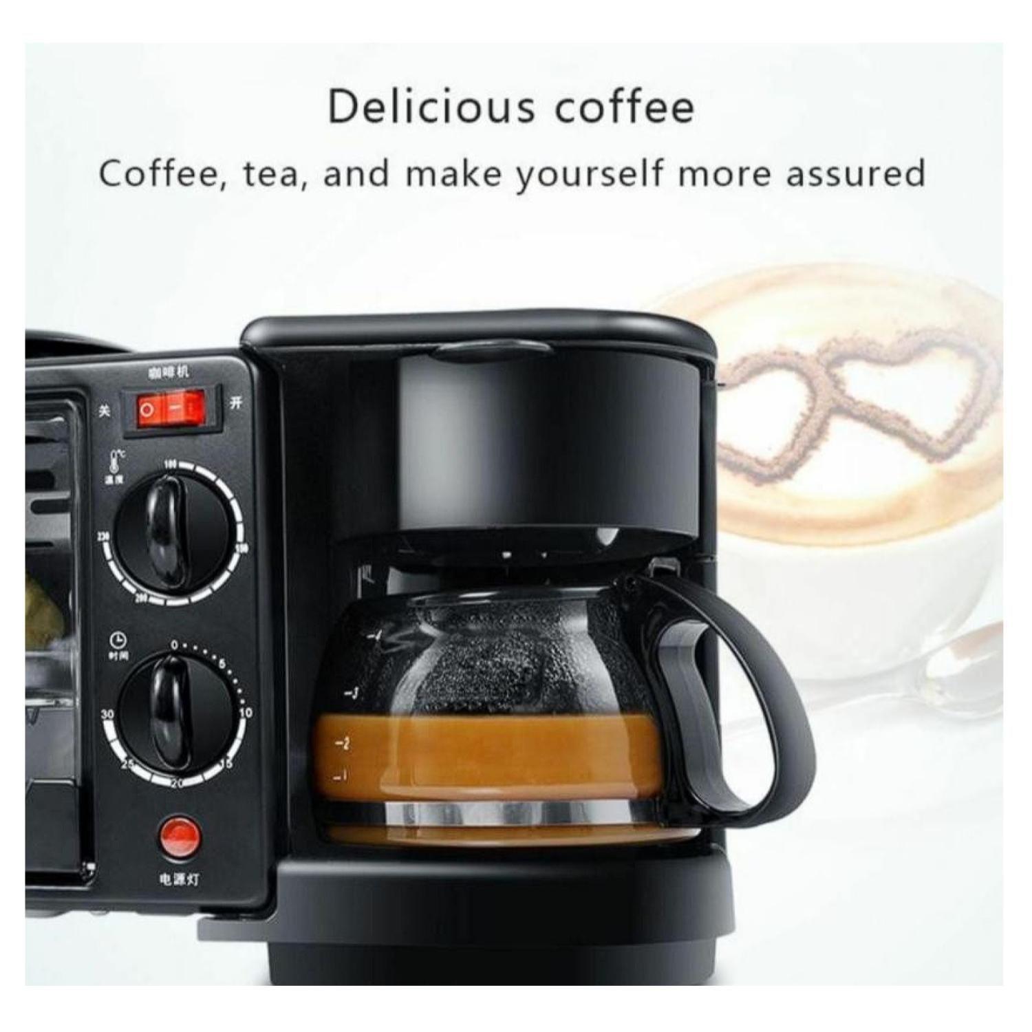 Horno Electrico 3 En 1 Sarten Grill Cafetera 1050W R5308-4