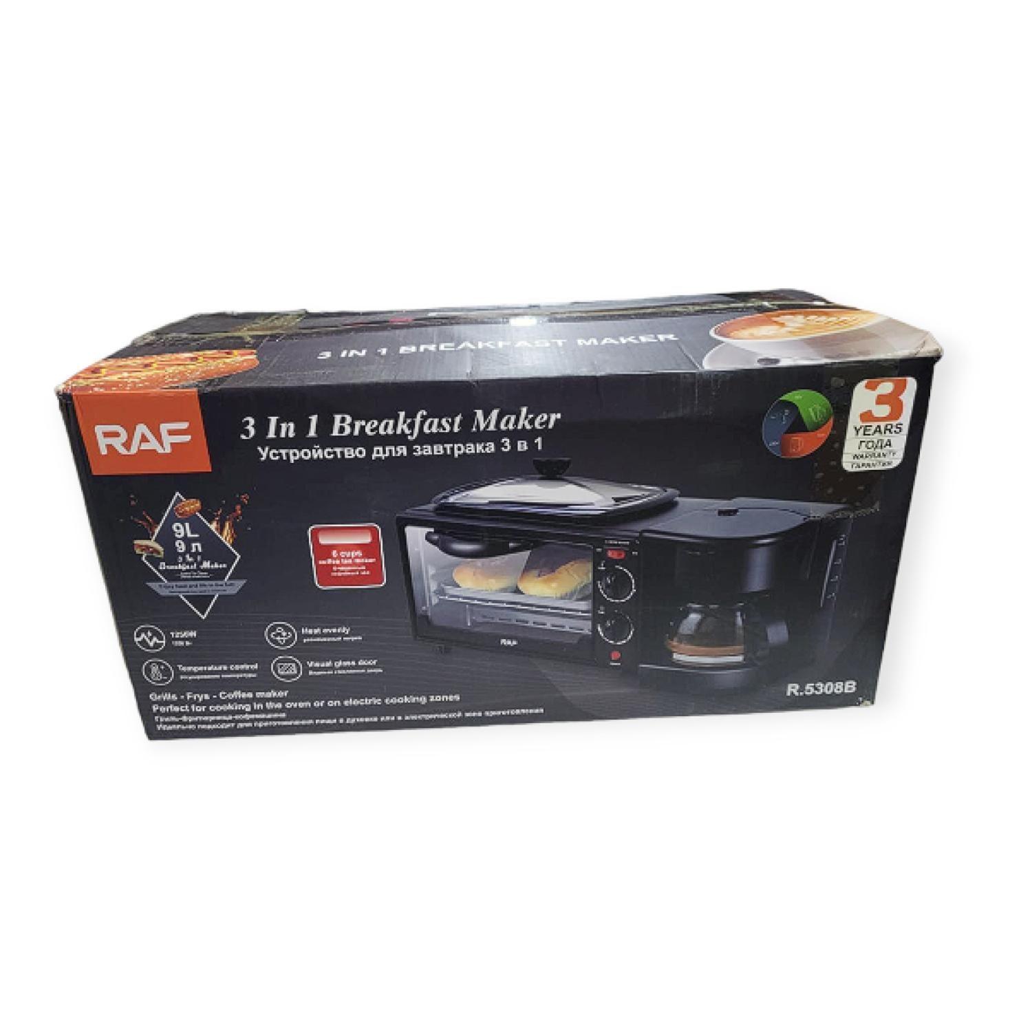 Horno Electrico 3 En 1 Sarten Grill Cafetera 1050W R5308-7