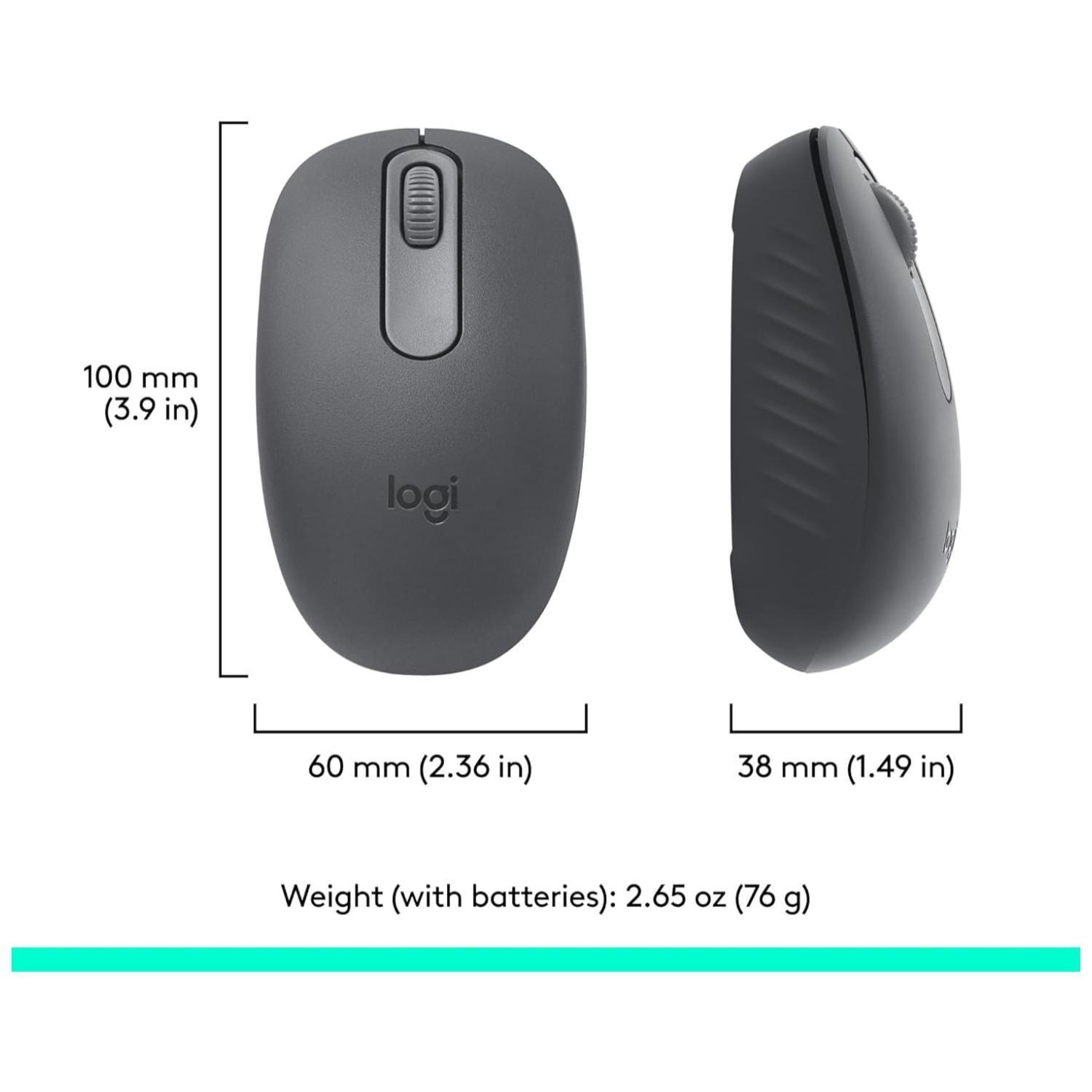 Mouse Inalambrico Bluetooth 3B 1000DPI Negro M196-3