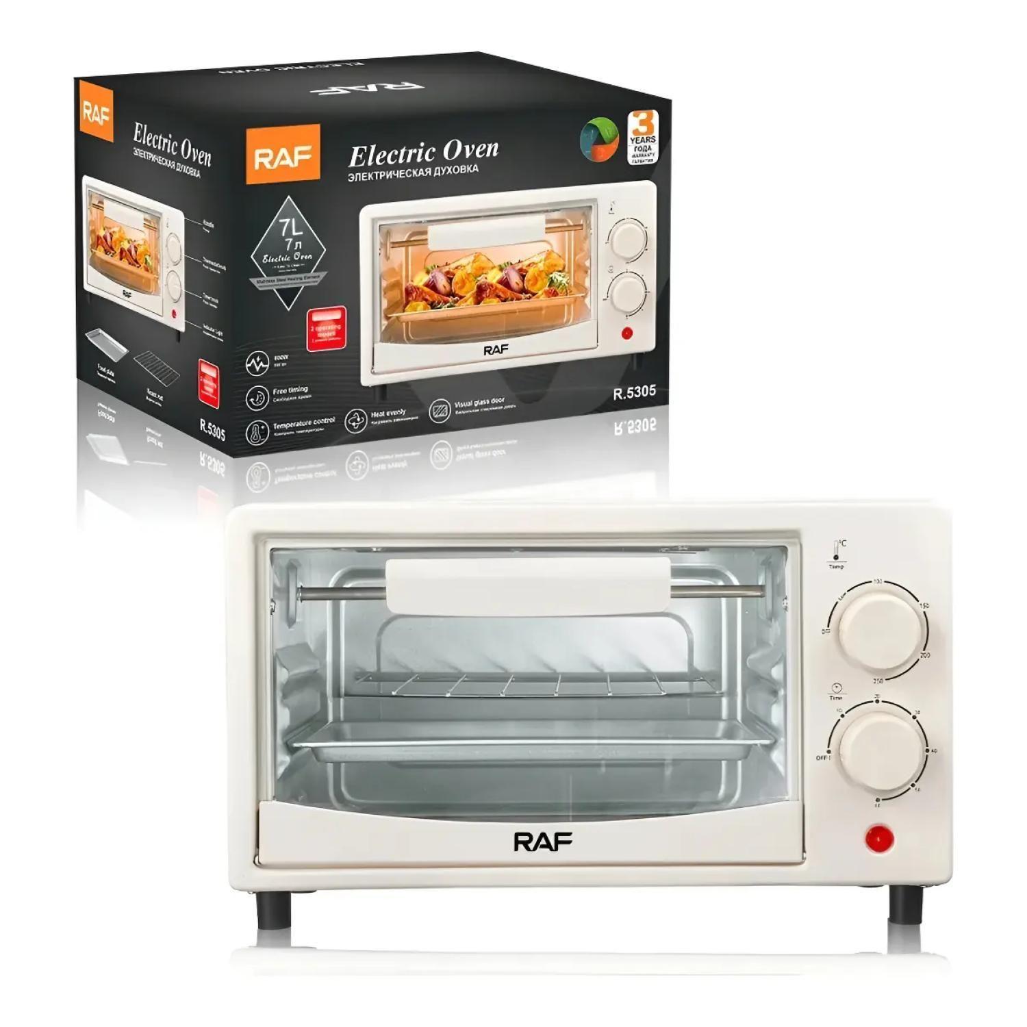 Mini Horno Electrico 7L 600W Blanco R5305W Raf-4