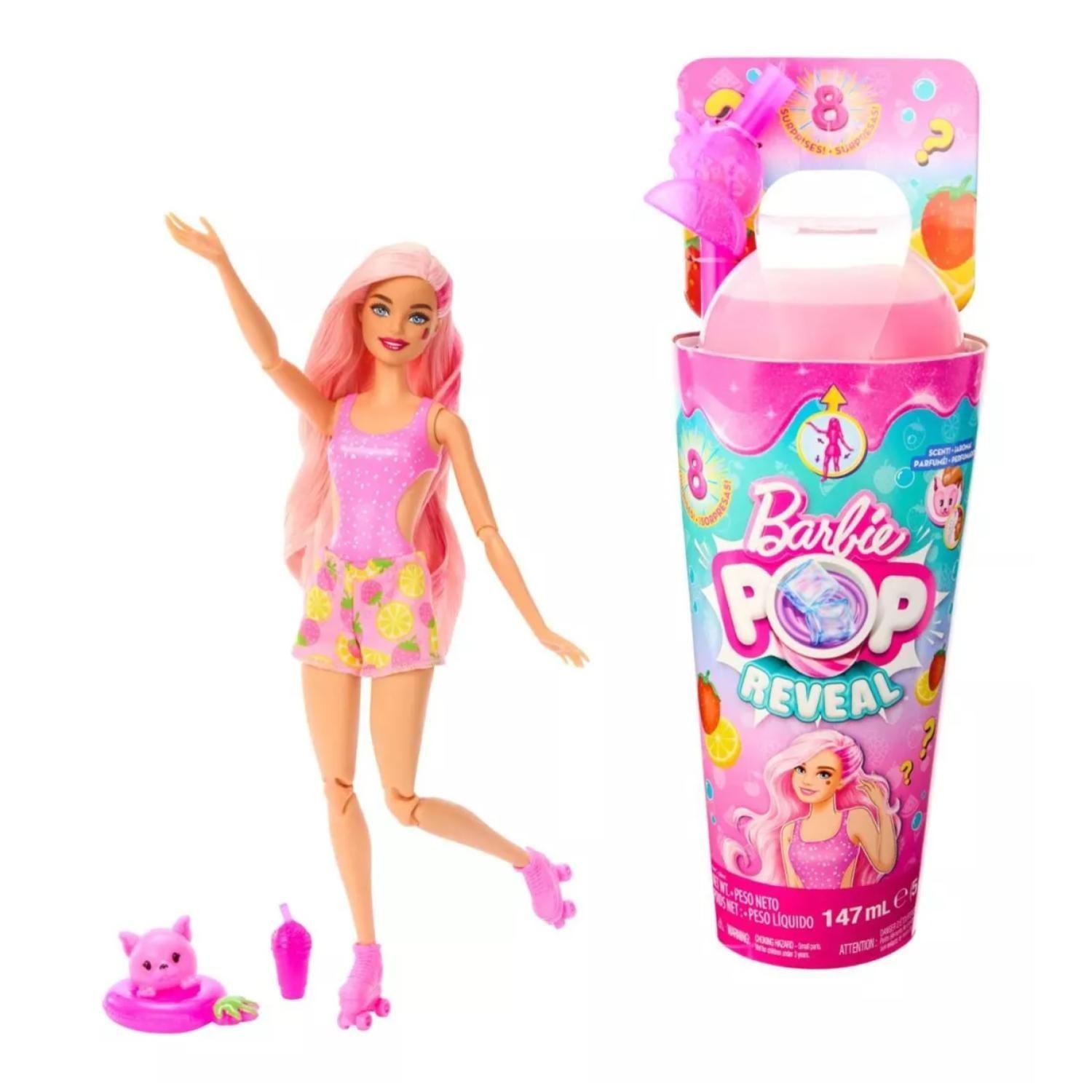 Juguete Figura Barbie Pop Reveal Mascota Accesorios Frutilla-4