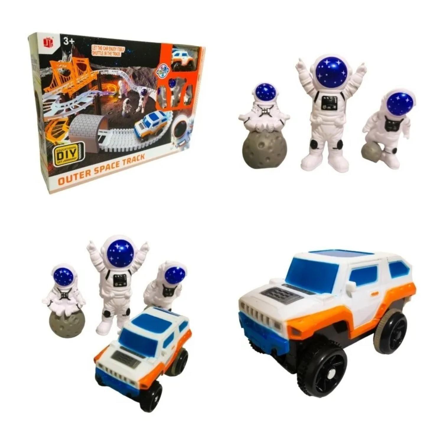 Juguete Pista De Autos Astronautas 39 Piezas Infantil-3
