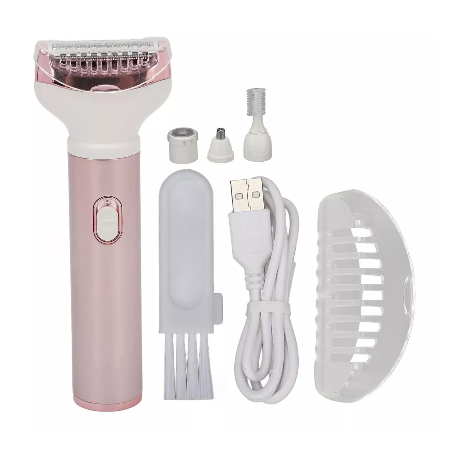 Maquina Depiladora Femenina 4 En 1 Recargable USB-0