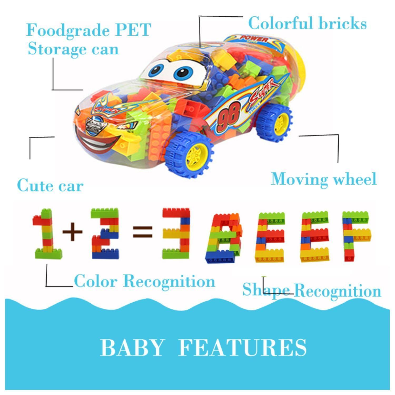 Juguetes Bloques De Construccion En Auto Portatil Infantil-6