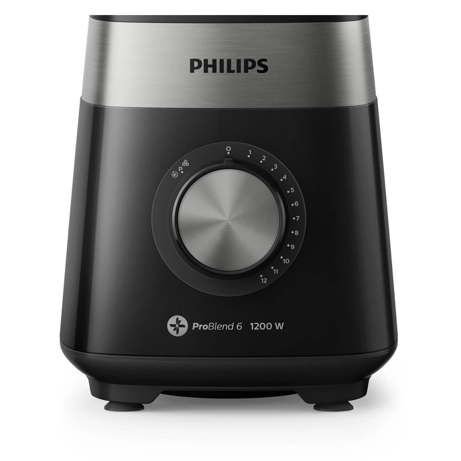 Licuadora Jarra Vidrio 3L 1200W Negro HR2242/92 Philips-2