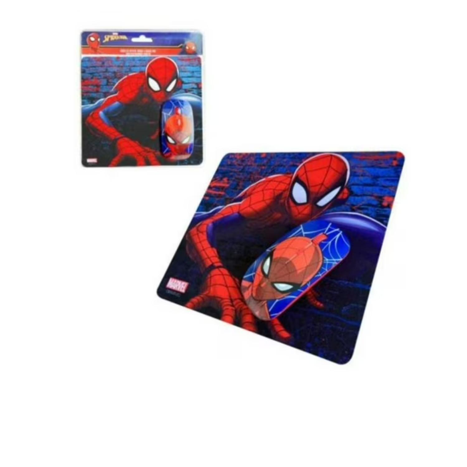 Kit Mouse Inalambrico USB 3B Y MousePad Spider Man-2