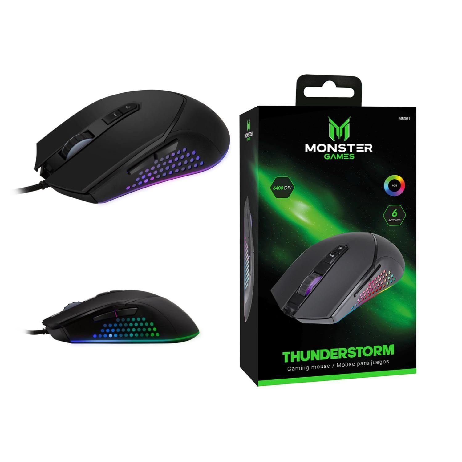 Mouse Gamer USB RGB 6B 6400DPI ThunderStom -2