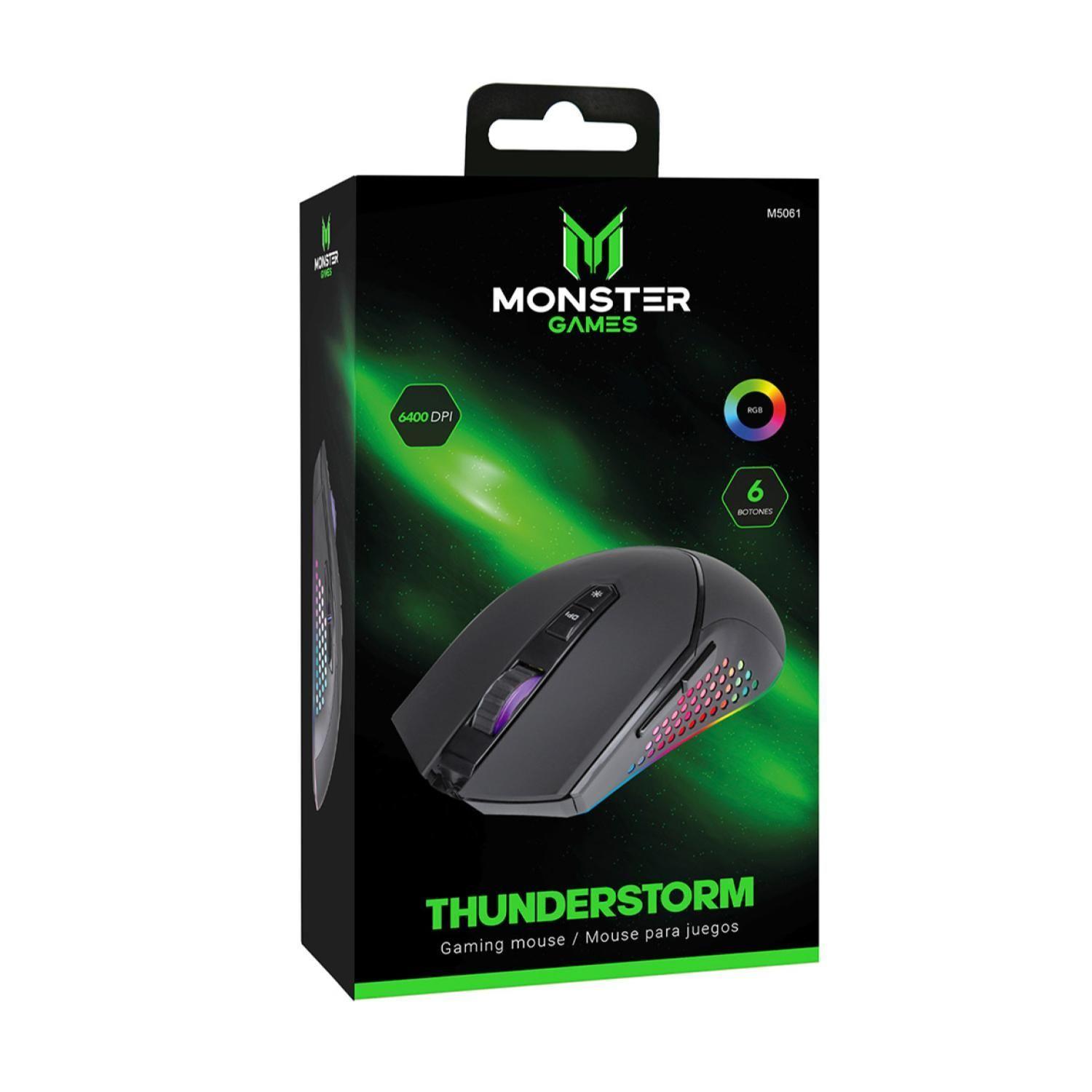 Mouse Gamer USB RGB 6B 6400DPI ThunderStom -3