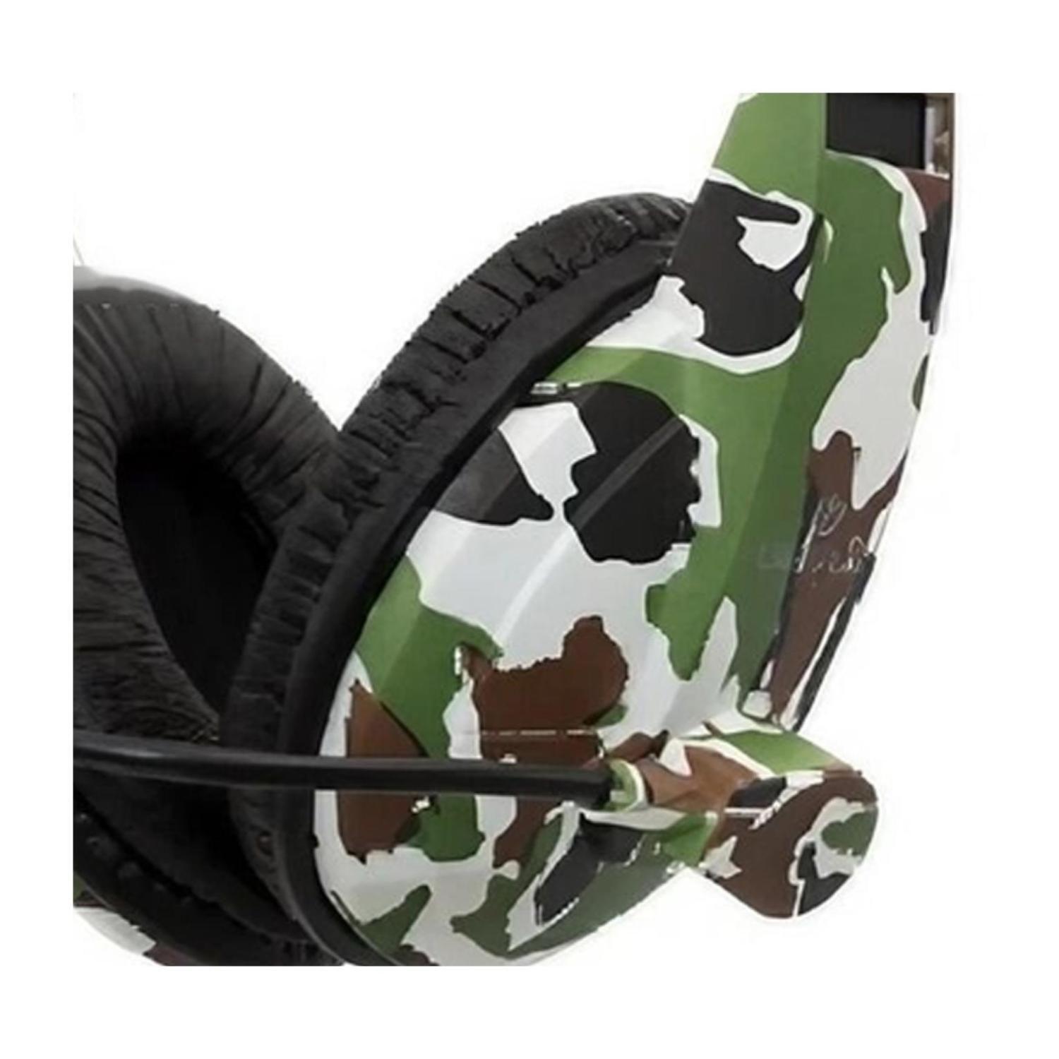 Audifonos Gamer OverEar Jack 3.5mm Mimetizado XUP551-2