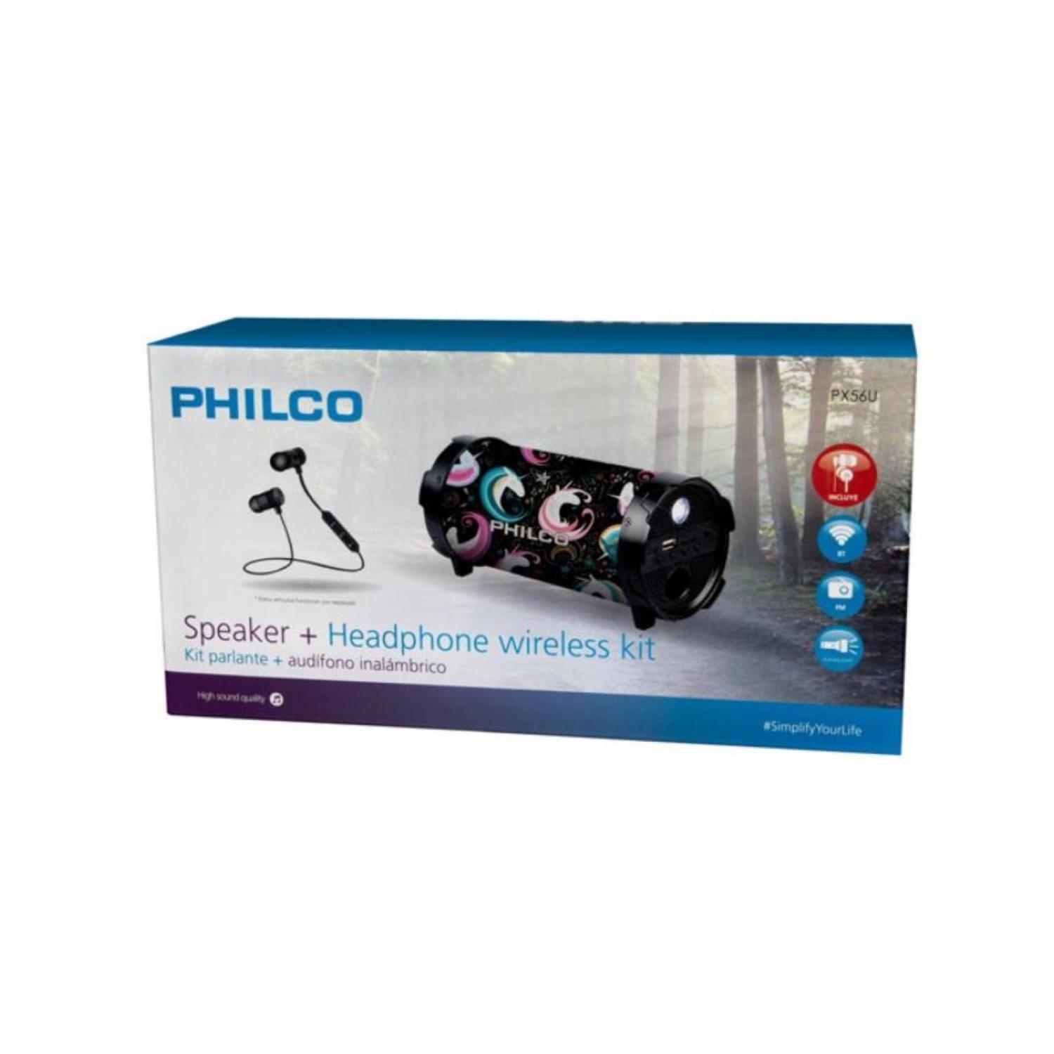 Pack Parlante Bluetooth 10W Diseño Audifonos Bluetooth -2