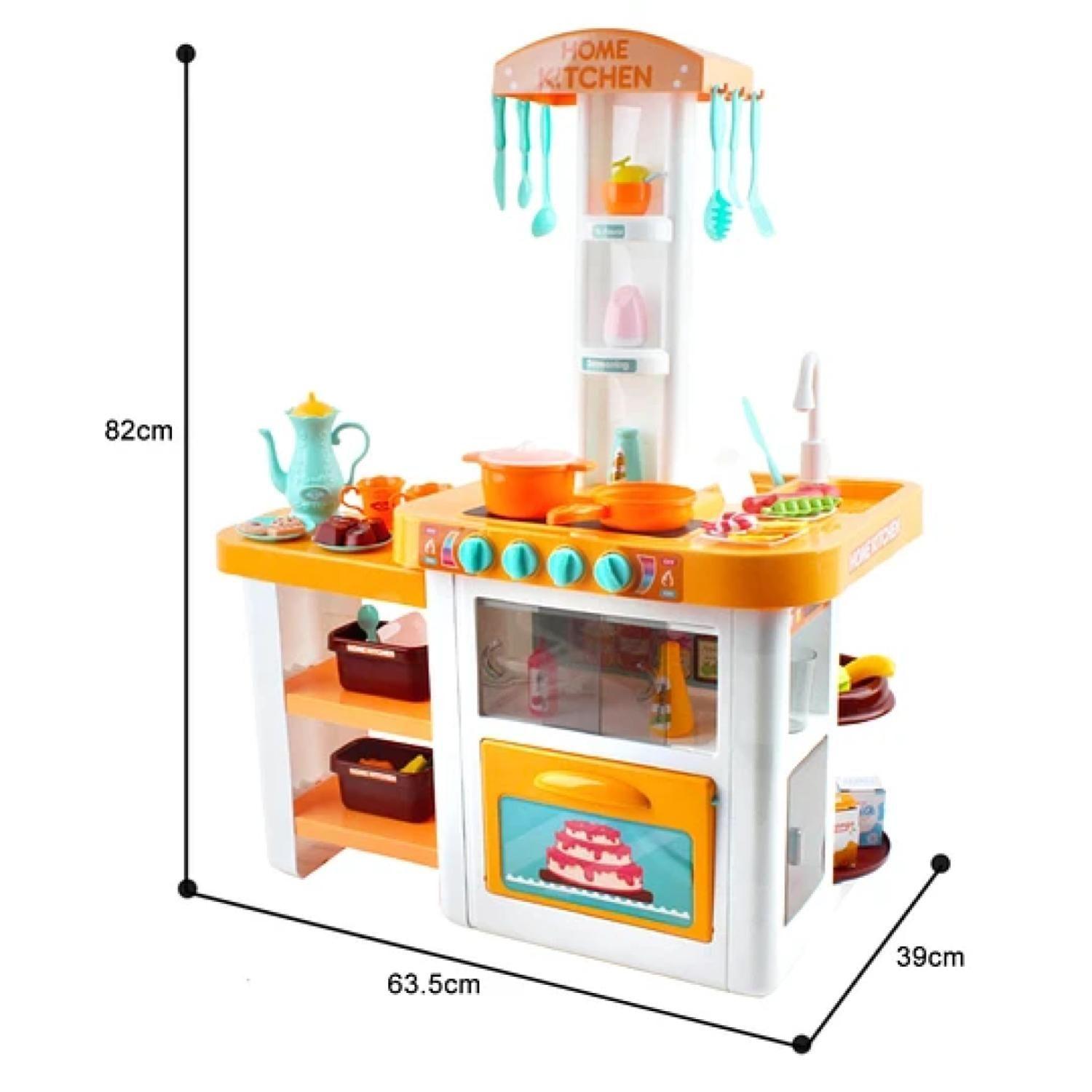 Juguete Set Cocina 40 Piezas Luz Sonido Amarillo Infantil 82Cm-1