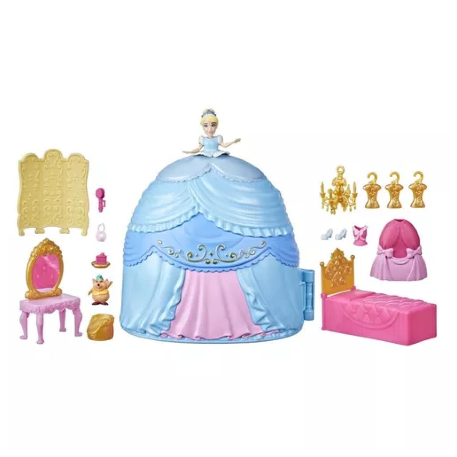 Juguete Muñeca Princesa Cenicienta Falda Ensueño Accesorios-2