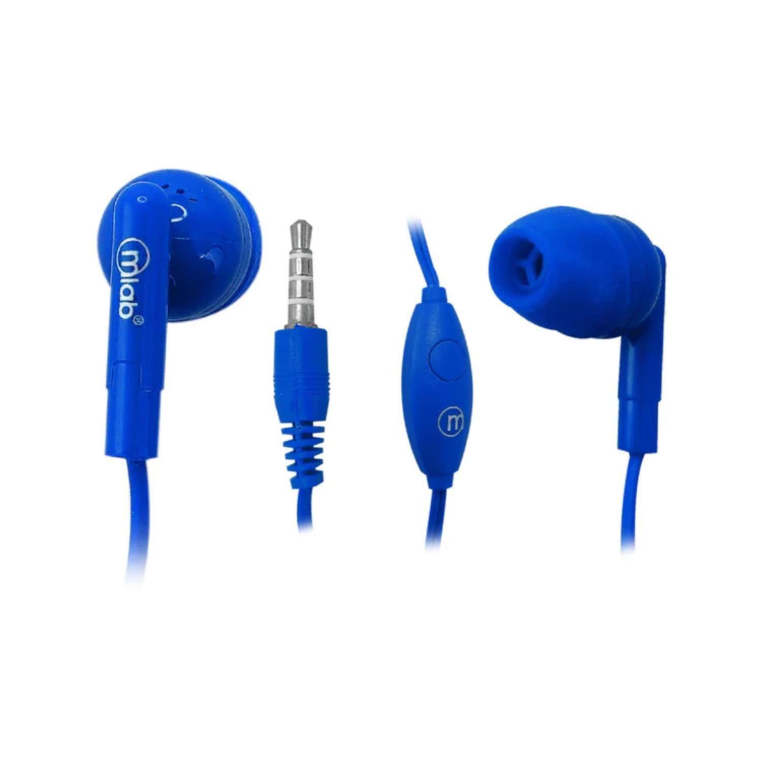 Audifonos Manos Libres Jack 3.5 In Ear Azul Gummy-2