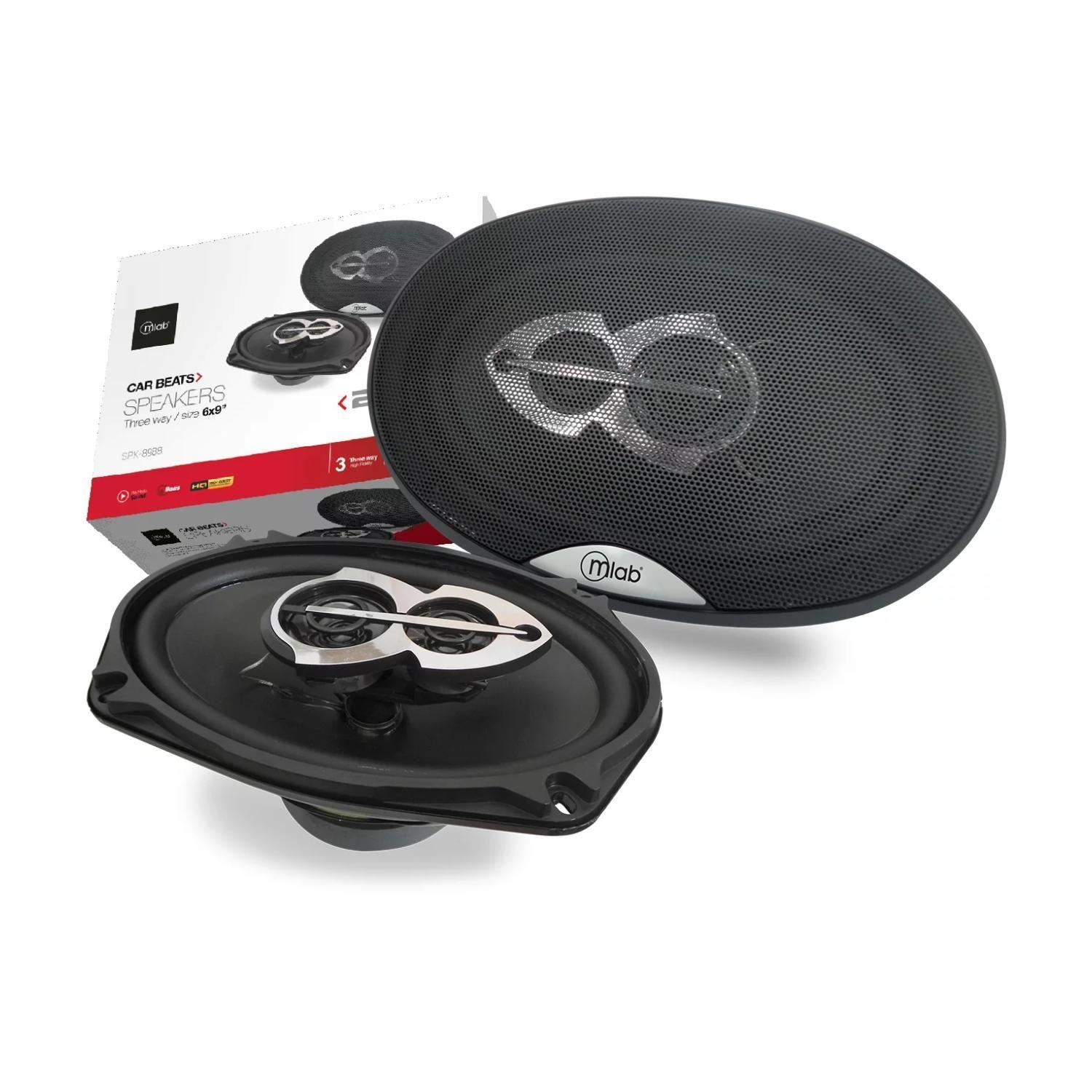 Pack 2 Parlantes 6x9" Para Automovil Negro 8988-2