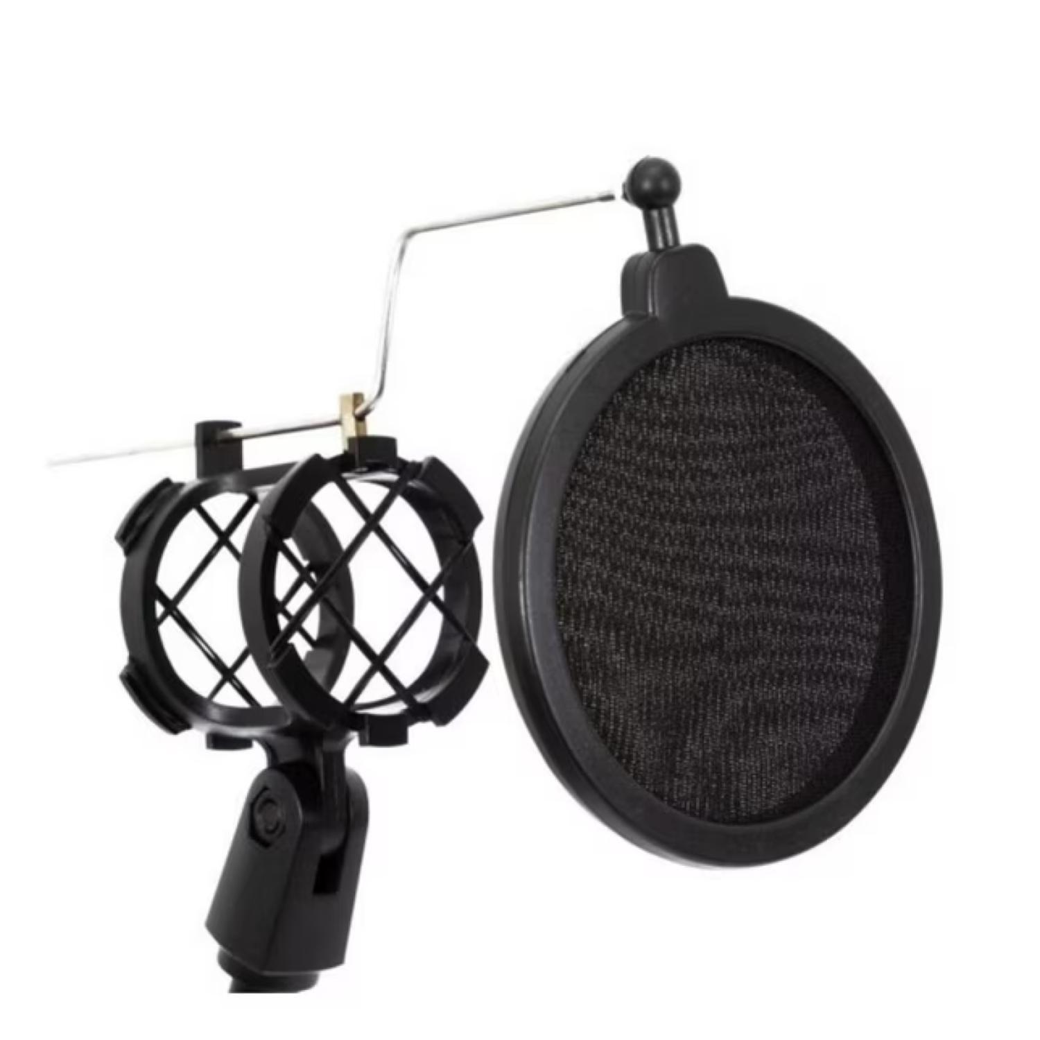 Kit De Grabacion Para Telefono Y Microfono Negro -4