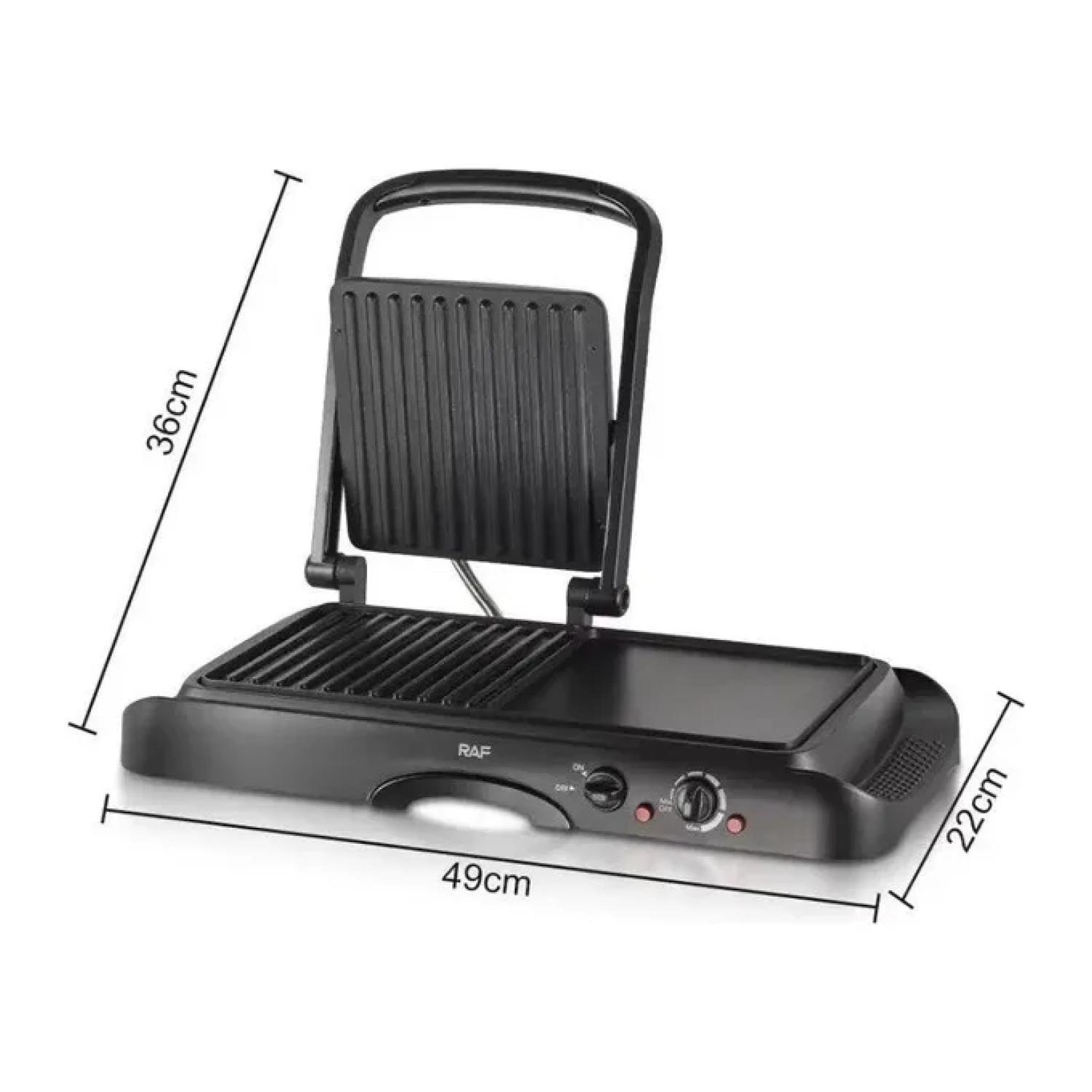 Parrilla Electrica 2 En 1 Panini Gril 1600W Negro R2695-3