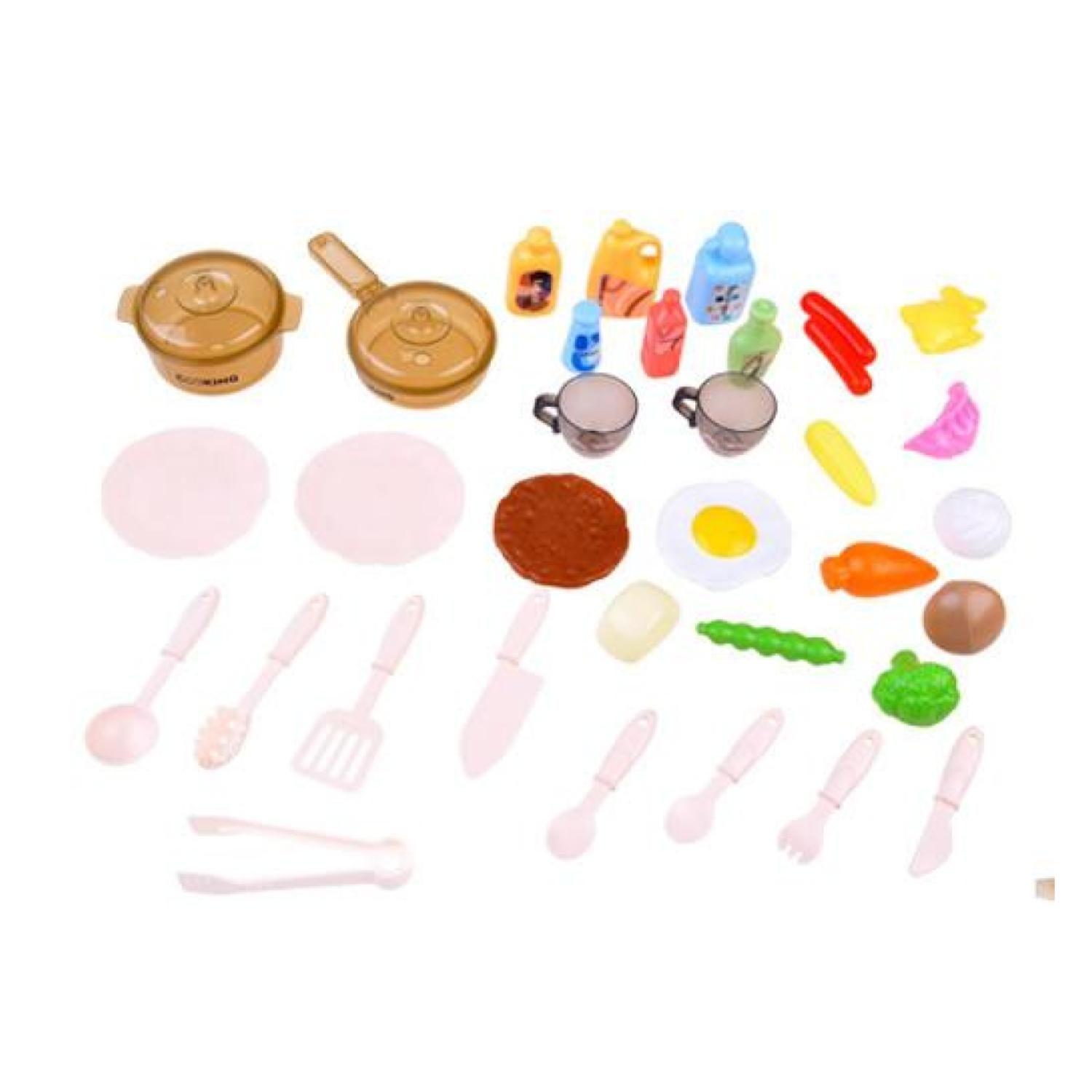 Juguete Cocina 65cm Con Luces Sonidos Y Accesorios Rojo-1