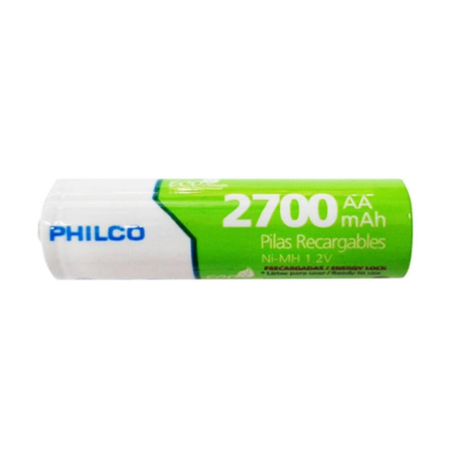 Tira 5 Pilas Recargables AA 2700mAh-2