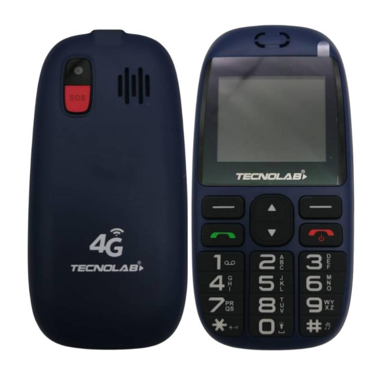 Telefono Senior Adulto Mayor 4G Azul Doble SIM Card-0