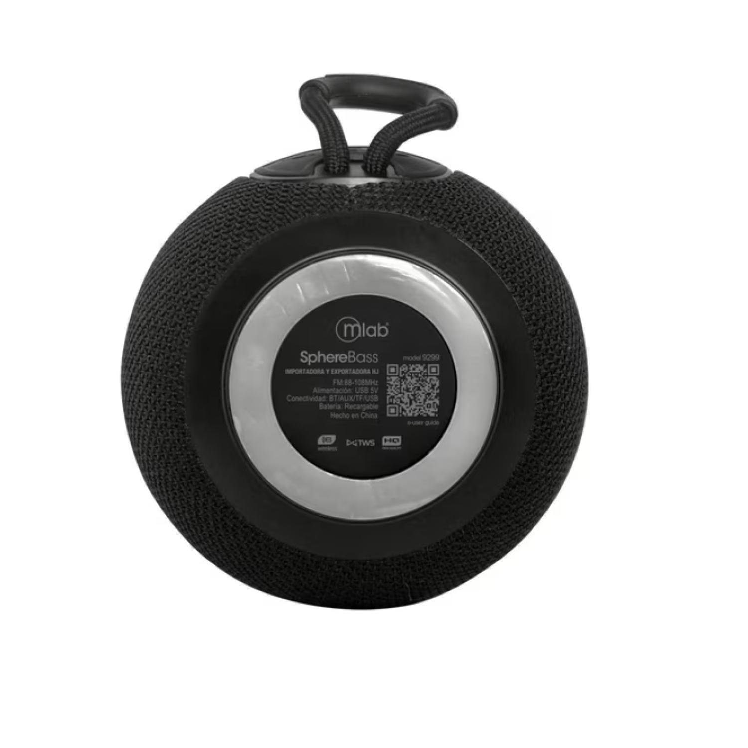 Parlante Bluetooth TWS Portatil 5W Sphere Bass 9299 Mlab-2