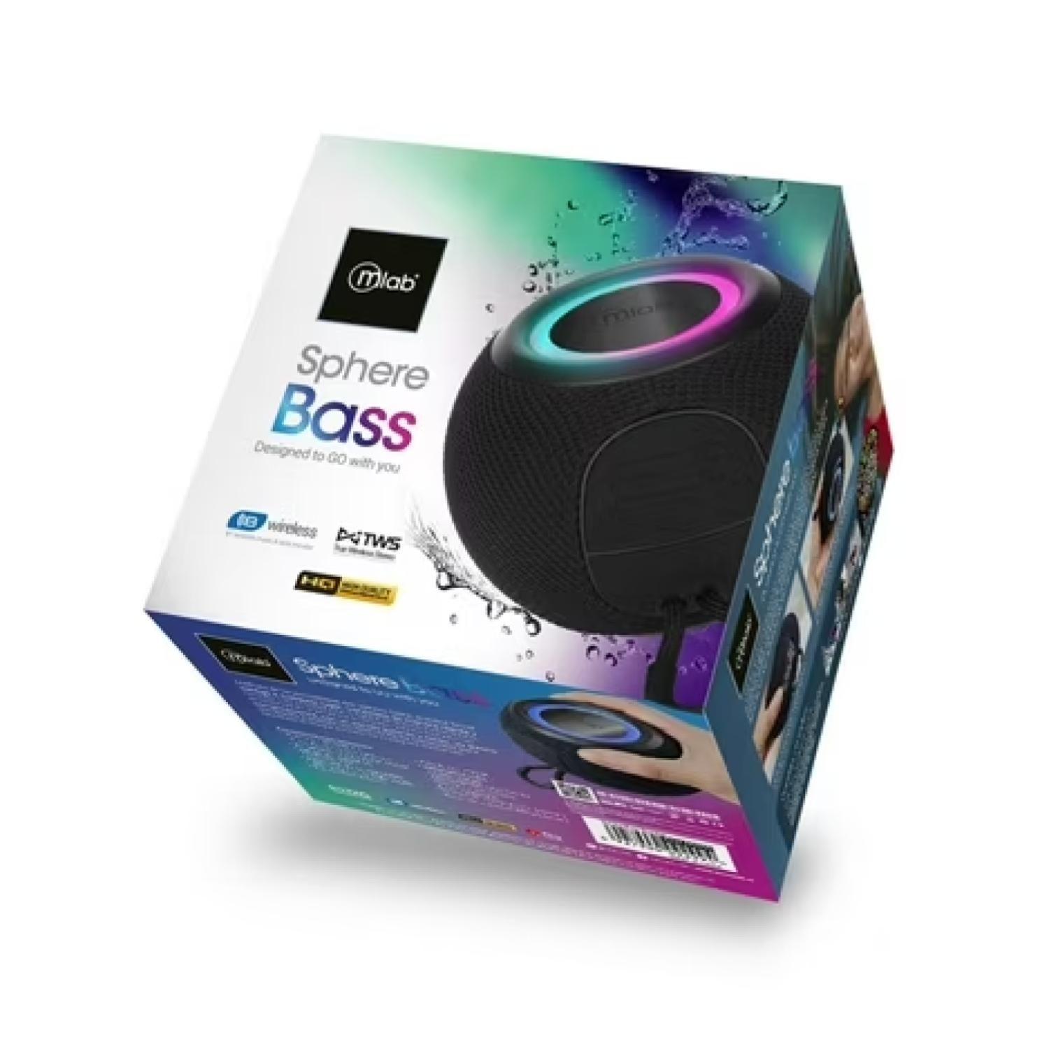 Parlante Bluetooth TWS Portatil 5W Sphere Bass 9299 Mlab-3