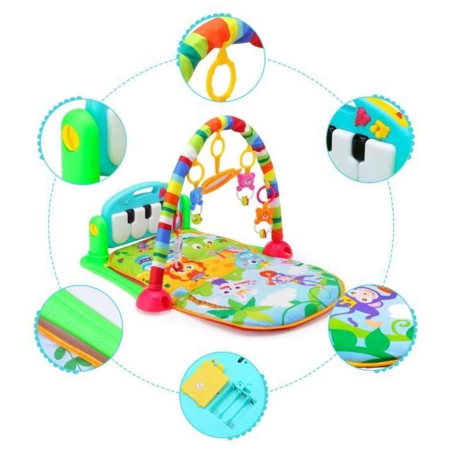 Juguete Gimnasio Musical Con Accesorios Infantil Verde-4