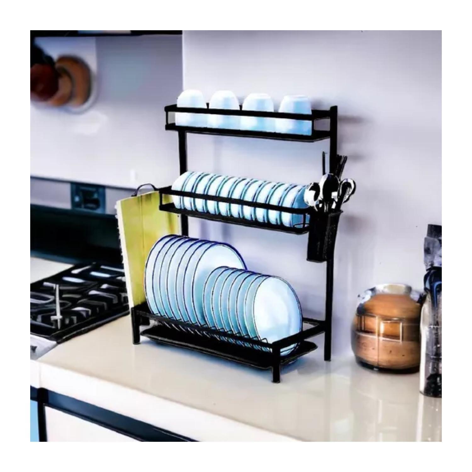 Rack Organizador Escurridor De Loza Platos 60x42x25cm-3