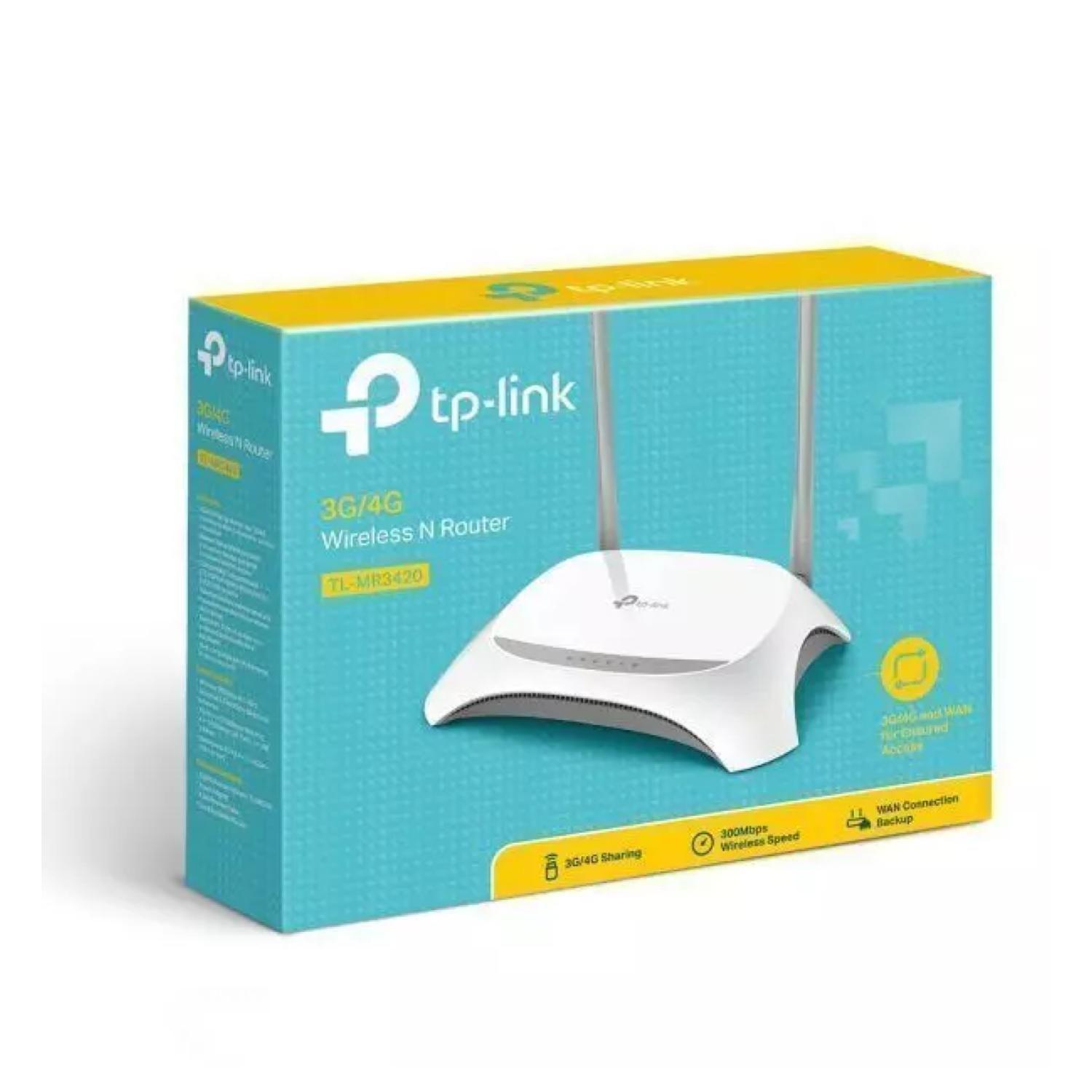 Router WiFi Inalambrico 3G 4G N 300mbps Tl mr3420 Tp Link-2