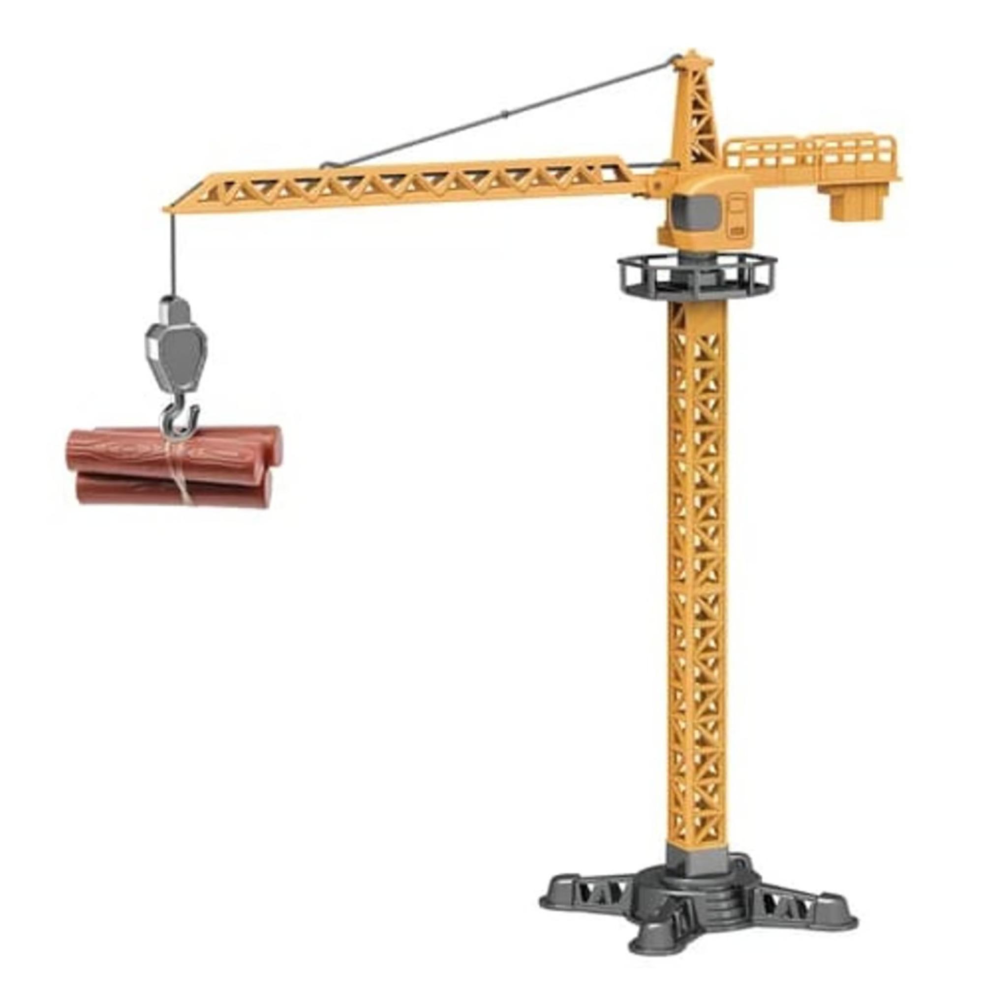 Juguete Grua Torre Elevadora 40x40x17cm Amarillo Infantil-0