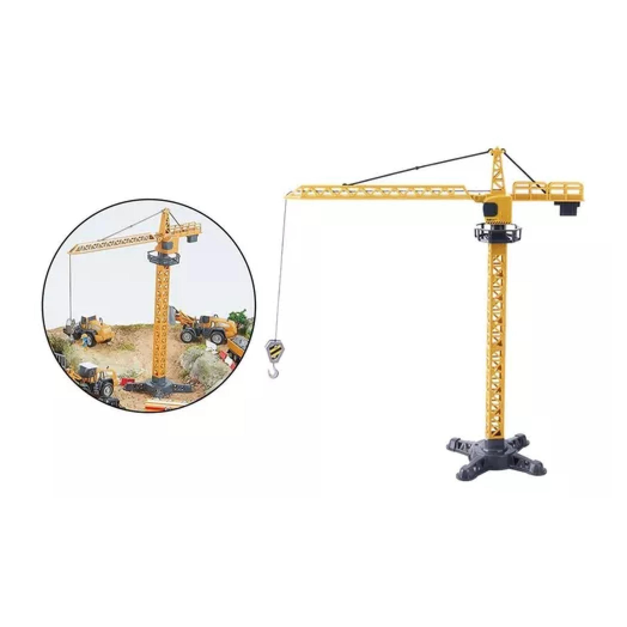 Juguete Grua Torre Elevadora 40x40x17cm Amarillo Infantil-3