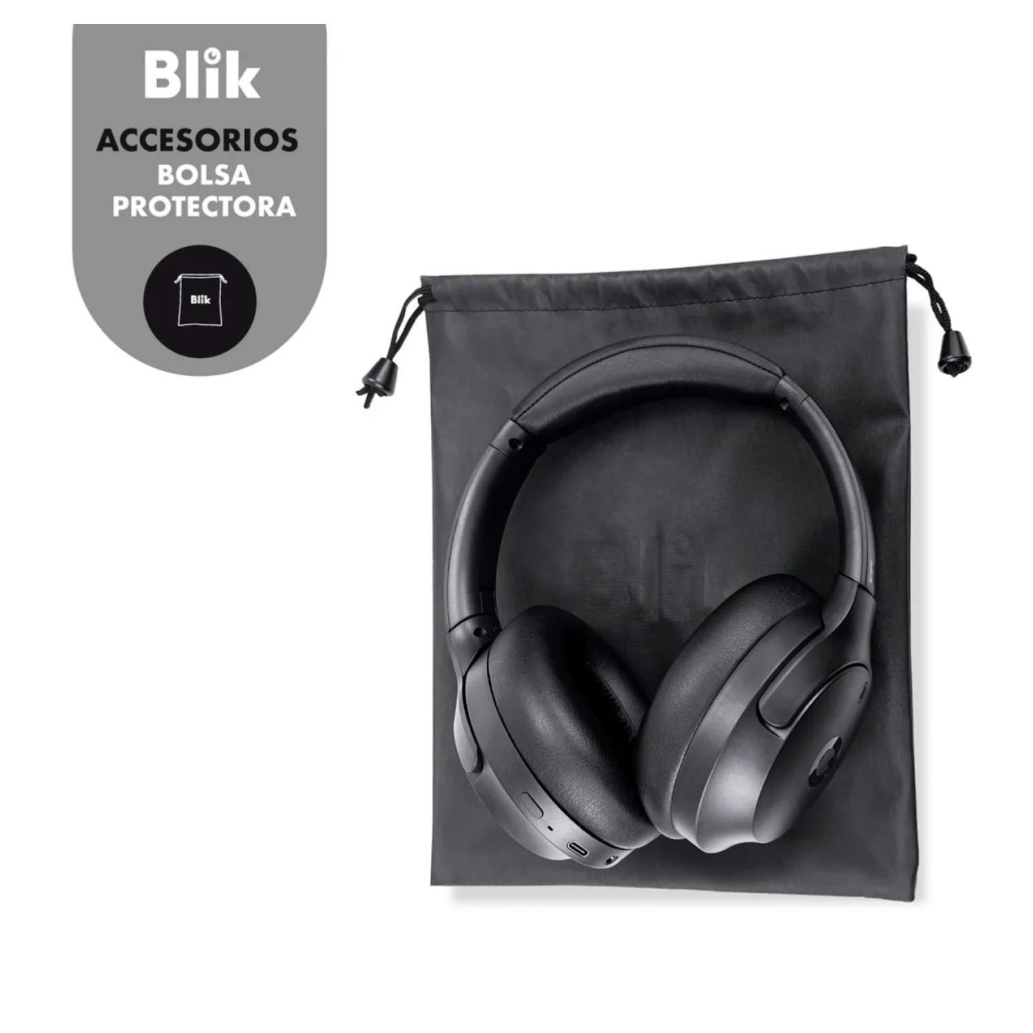 Audifonos Bluetooth OverEar Plegables Negro 600 Essence Blik-4
